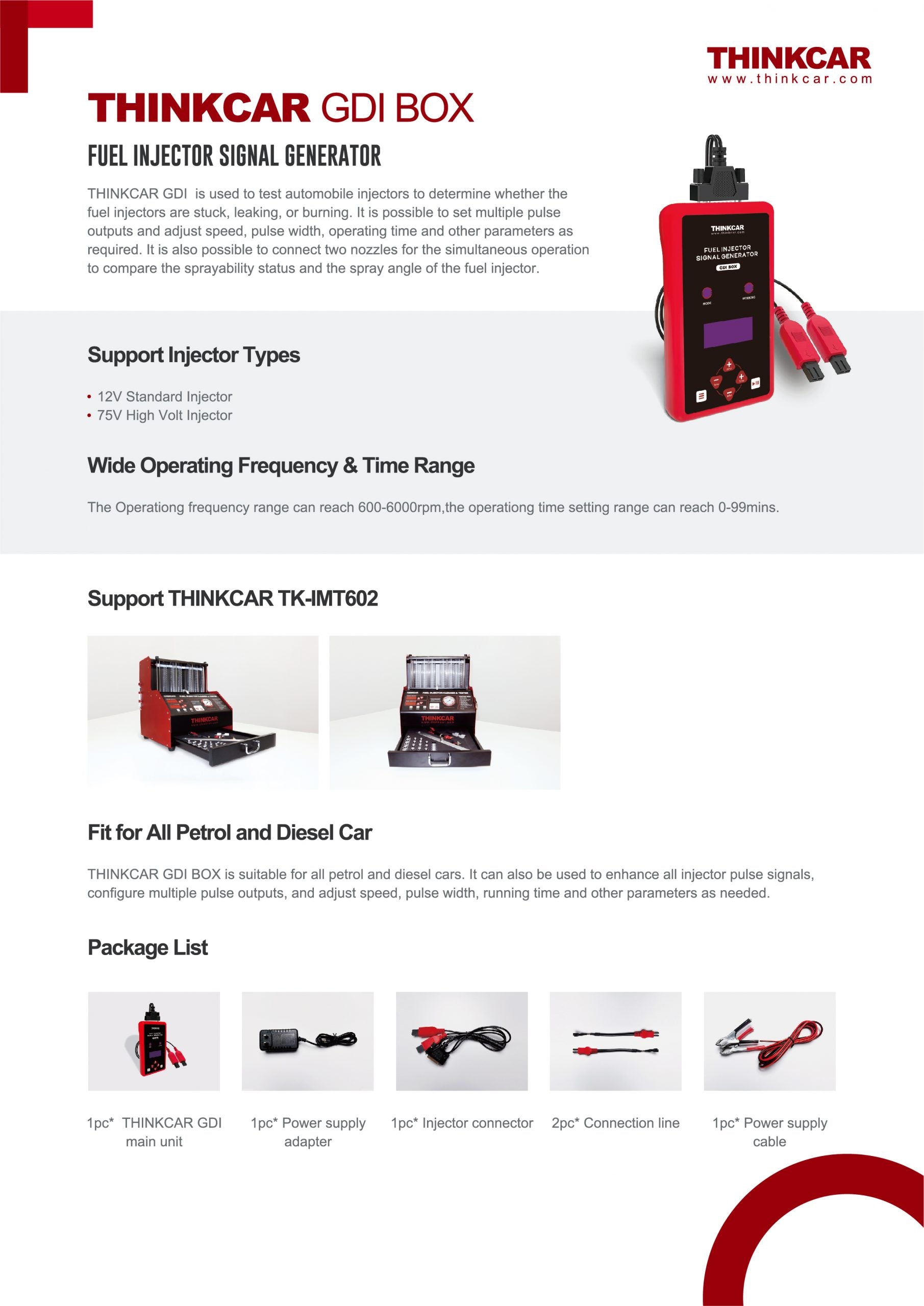 Fuel Injector Cleaning Signal Generator & Tester Kit - Professional Automotive Diagnostic Tool for Engine Maintenance & Performance Tuning (Ideal for Mechanics & DIY Car Enthusiasts)