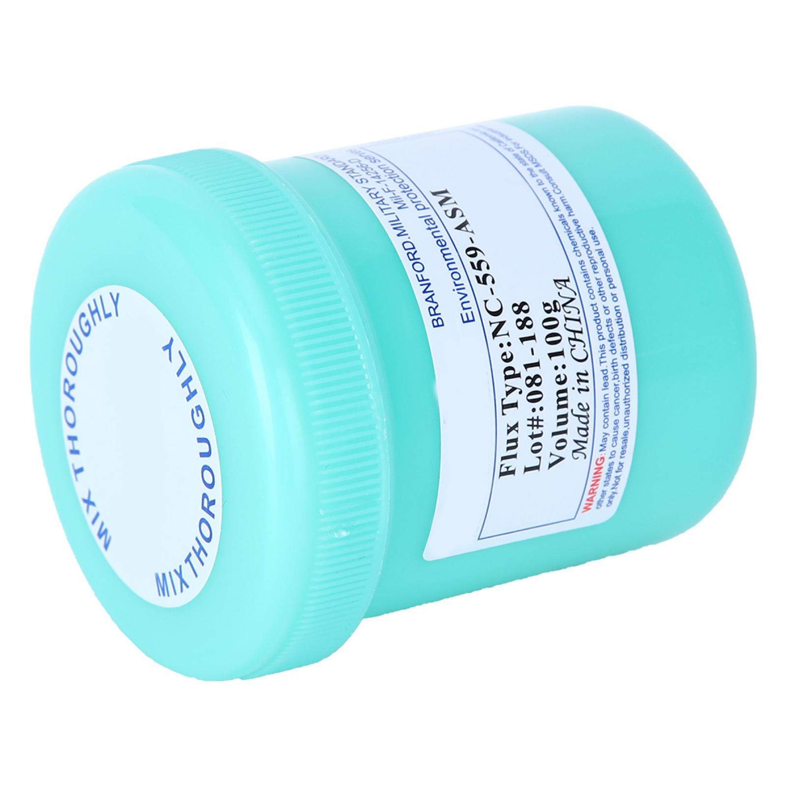 NC-559-ASM No-Clean Flux Paste - 28um Solder Flux for Electronics, Phone PCB, BGA & SMD Repair (100g) - Ideal for Circuit Board Maintenance & DIY Electronics Projects