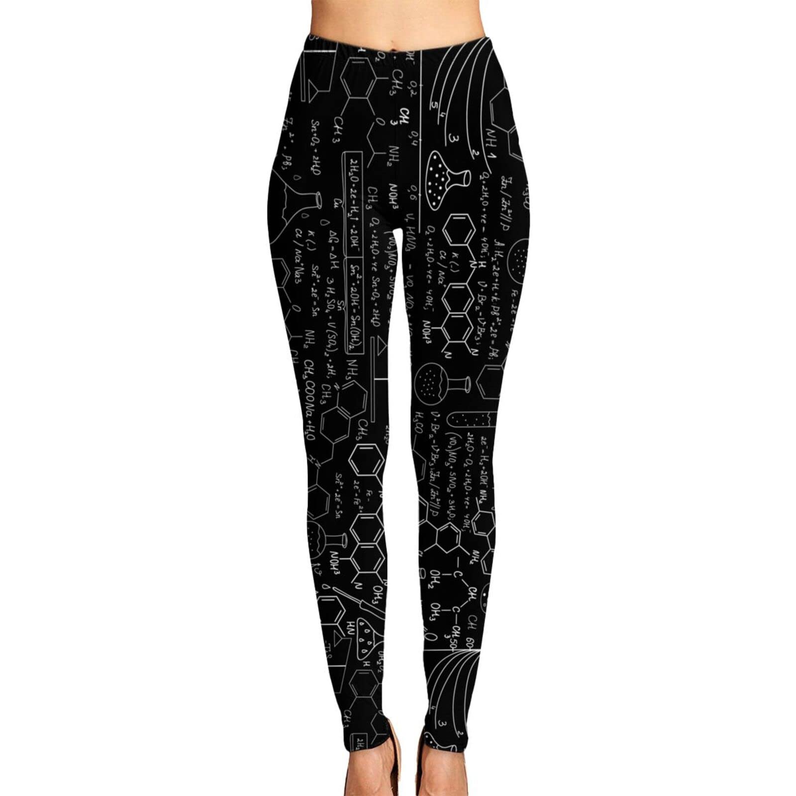 Pot Leaf Print Women's Yoga Leggings - High Waist Stretchy Tummy Control Workout Pants for Fitness, Running & Casual Wear