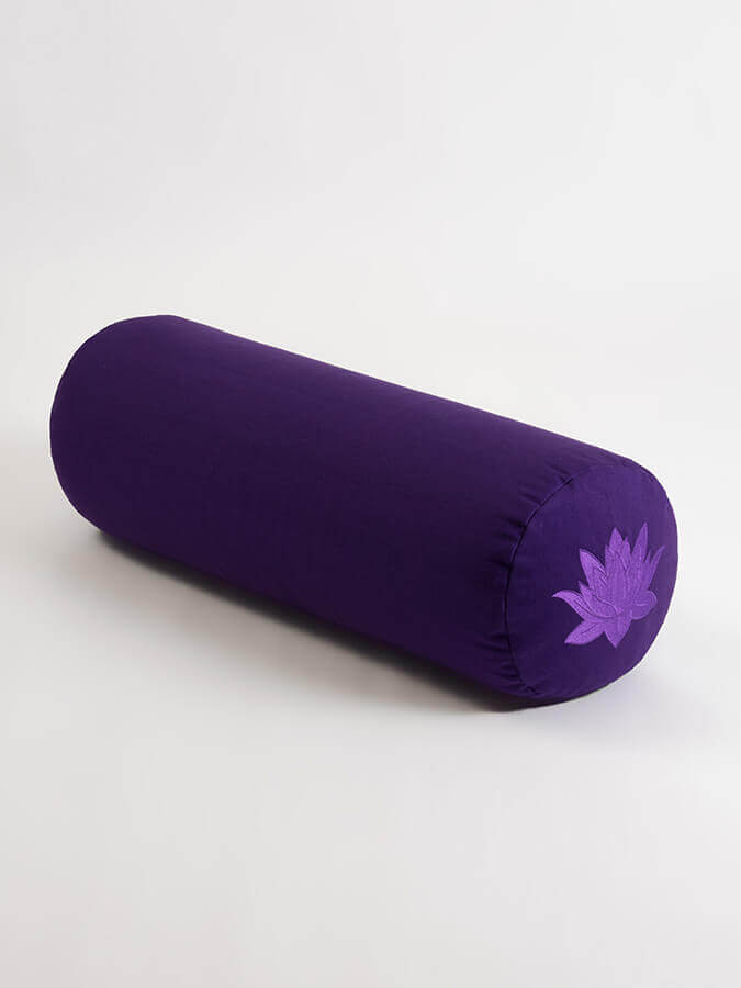 Organic Cotton Buckwheat Meditation Bolster Cushion for Yoga & Zen Relaxation - Perfect for Yoga Studios, Home Meditation & Stress Relief
