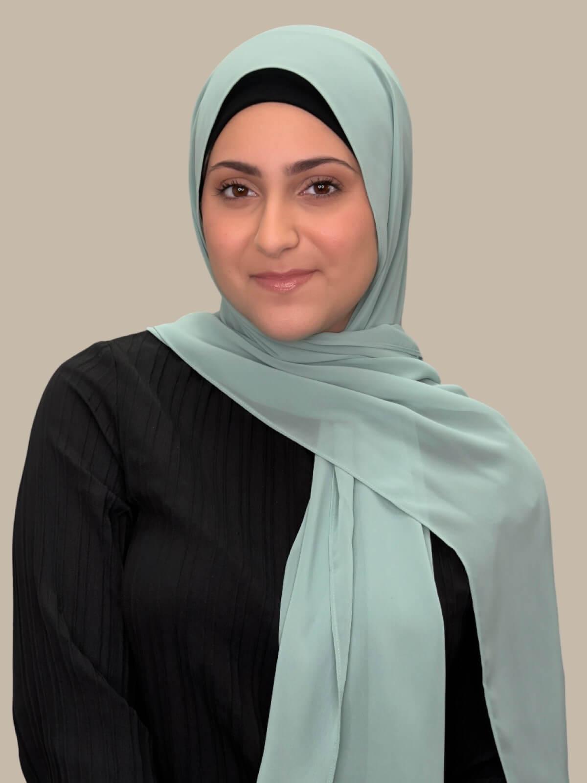 Luxury Chiffon Hijab for Women - Elegant Modish Meadow Print Scarf - Perfect for Daily Wear, Prayer, and Special Occasions