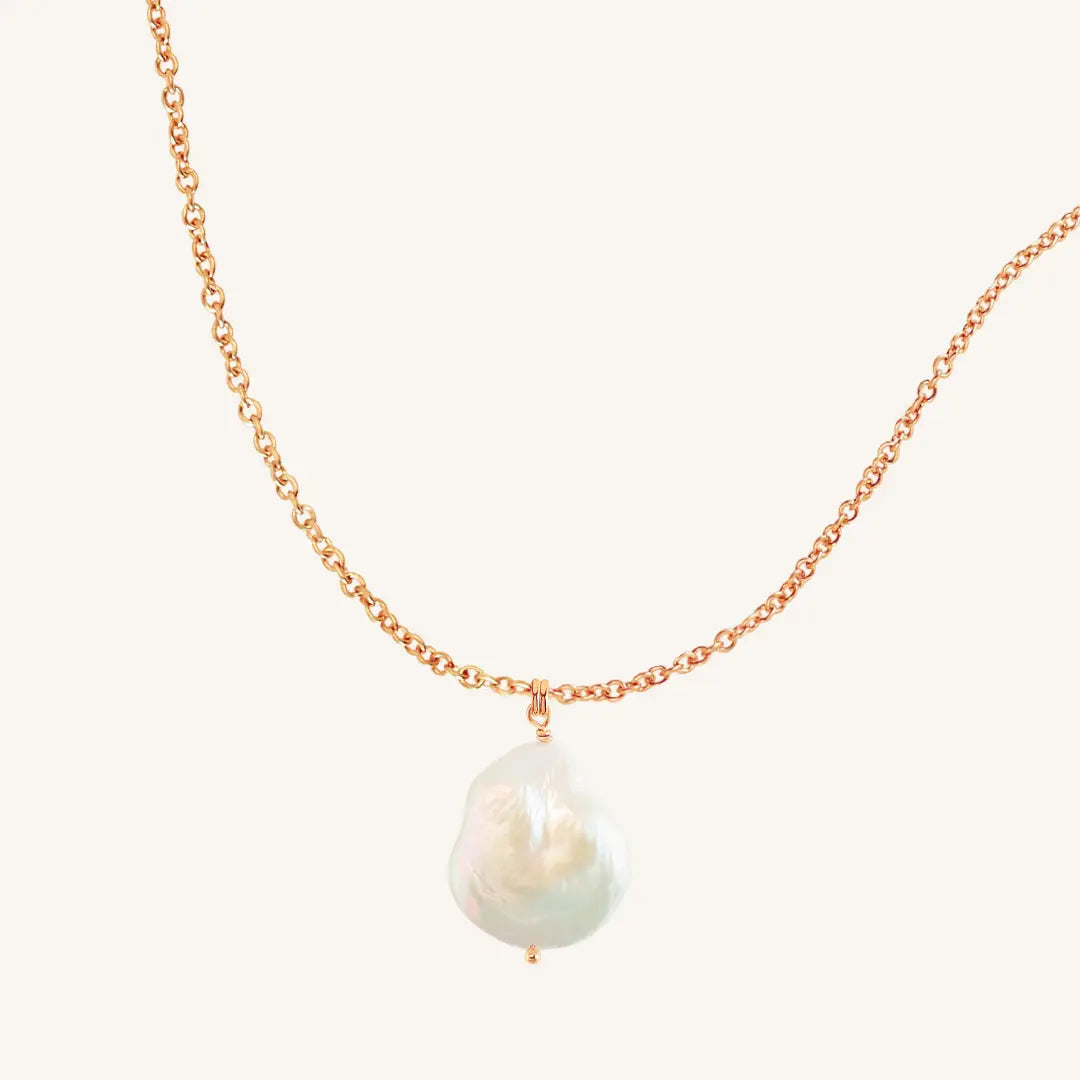 River Pearl Necklace - Natural Stone Jewelry for Women | Elegant Gift for Brides, Anniversary & Special Occasions