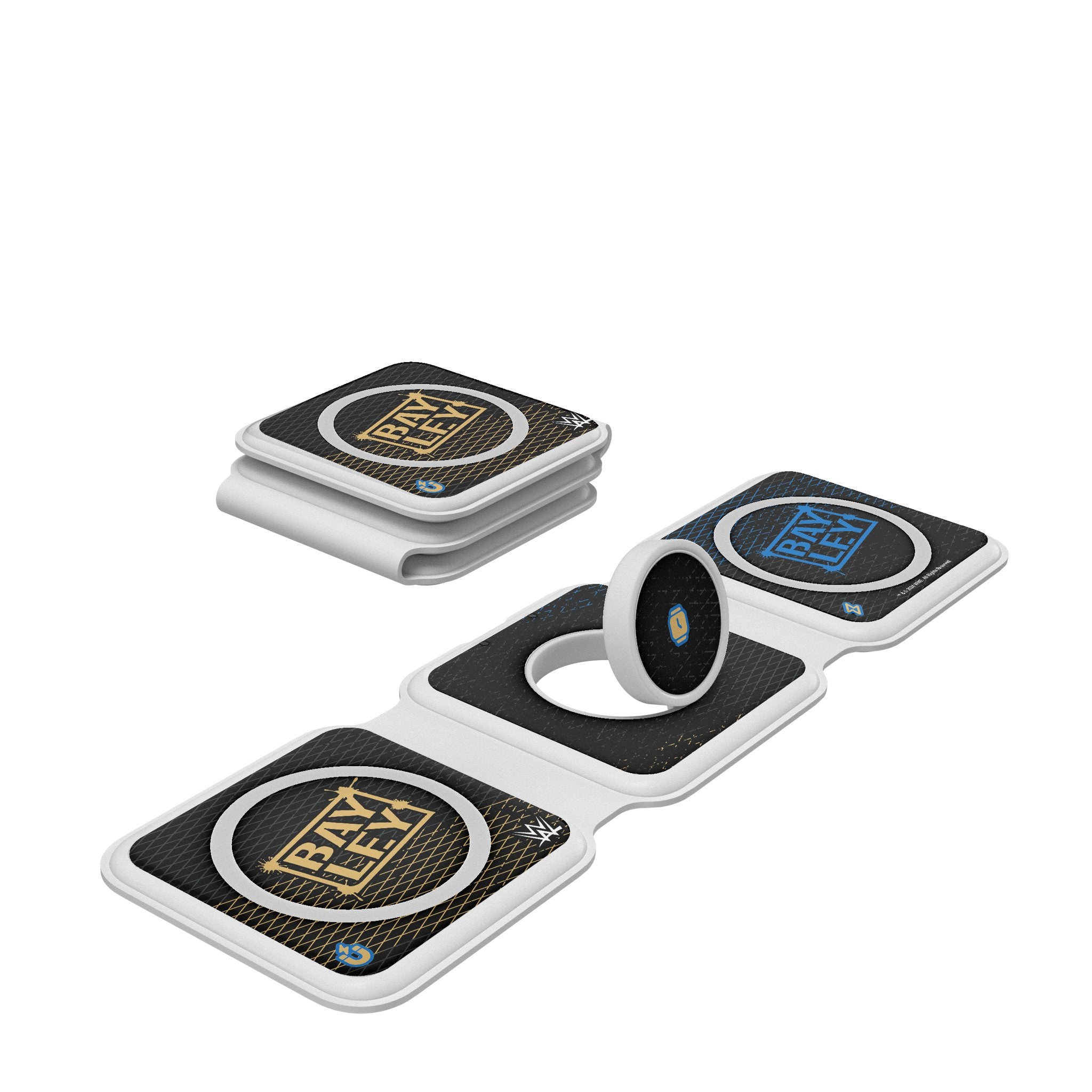Bayley Steel Foldable 3-in-1 Magnetic Wireless Charger Stand for iPhone 15/14/13, Apple Watch & AirPods - Fast Charging Station for Home, Office & Travel