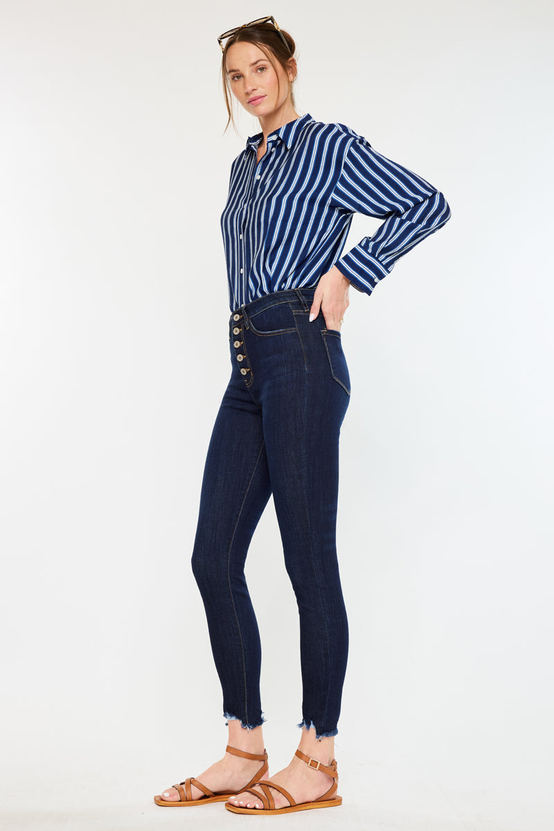 Greyson High Rise Super Skinny Jeans for Women - Stretch Denim, Slim Fit, Comfortable & Trendy - Perfect for Casual Outfits, Night Out or Office Wear