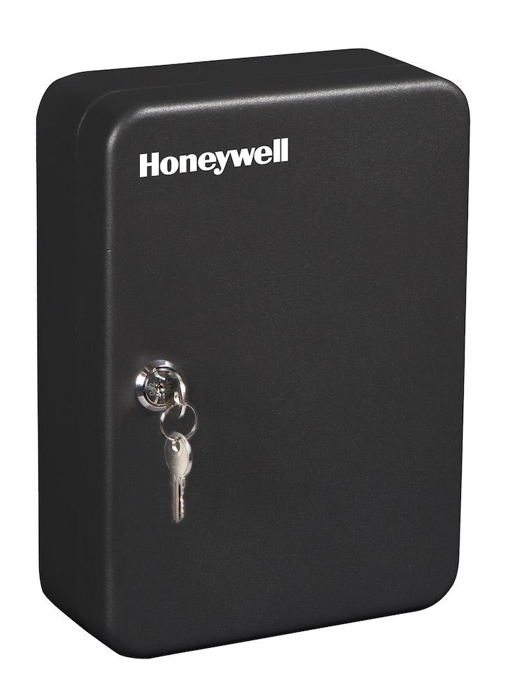 Honeywell 6106 48-Key Steel Security Box with Key Lock - Secure Storage for Valuables, Documents & Keys at Home or Office