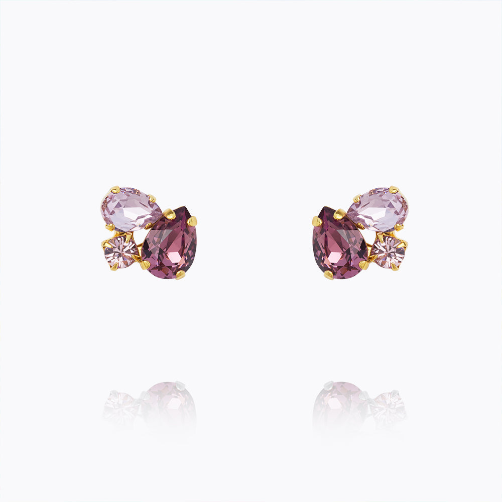 Alisia Elegant Violet Drop Earrings for Women - Perfect for Weddings, Parties & Everyday Wear