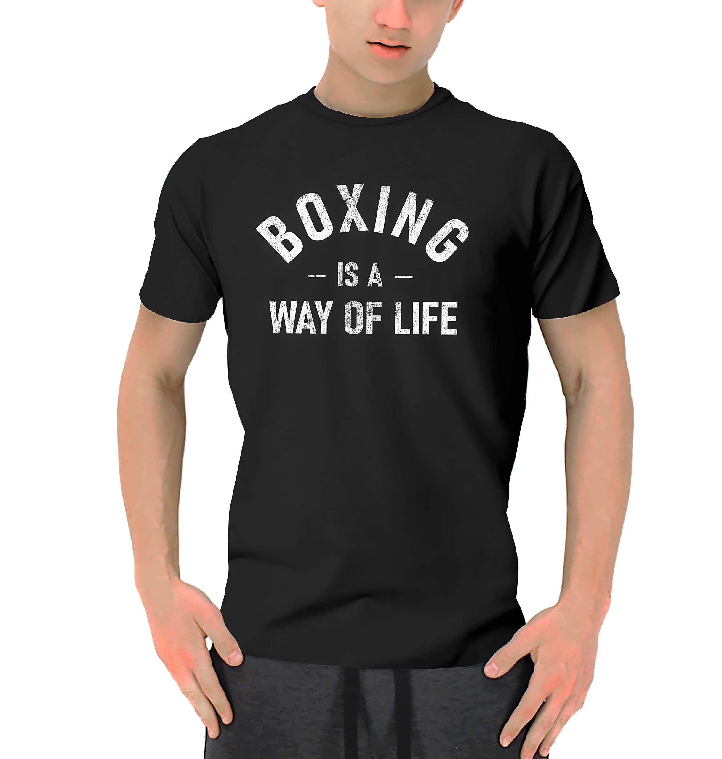 Funny Sarcastic Boxing T-Shirt for Men - Vintage Graphic Workout Tee with Sayings - Gym & Training Short Sleeve Shirt - Perfect for Boxing, MMA, Fitness & Casual Wear - Black