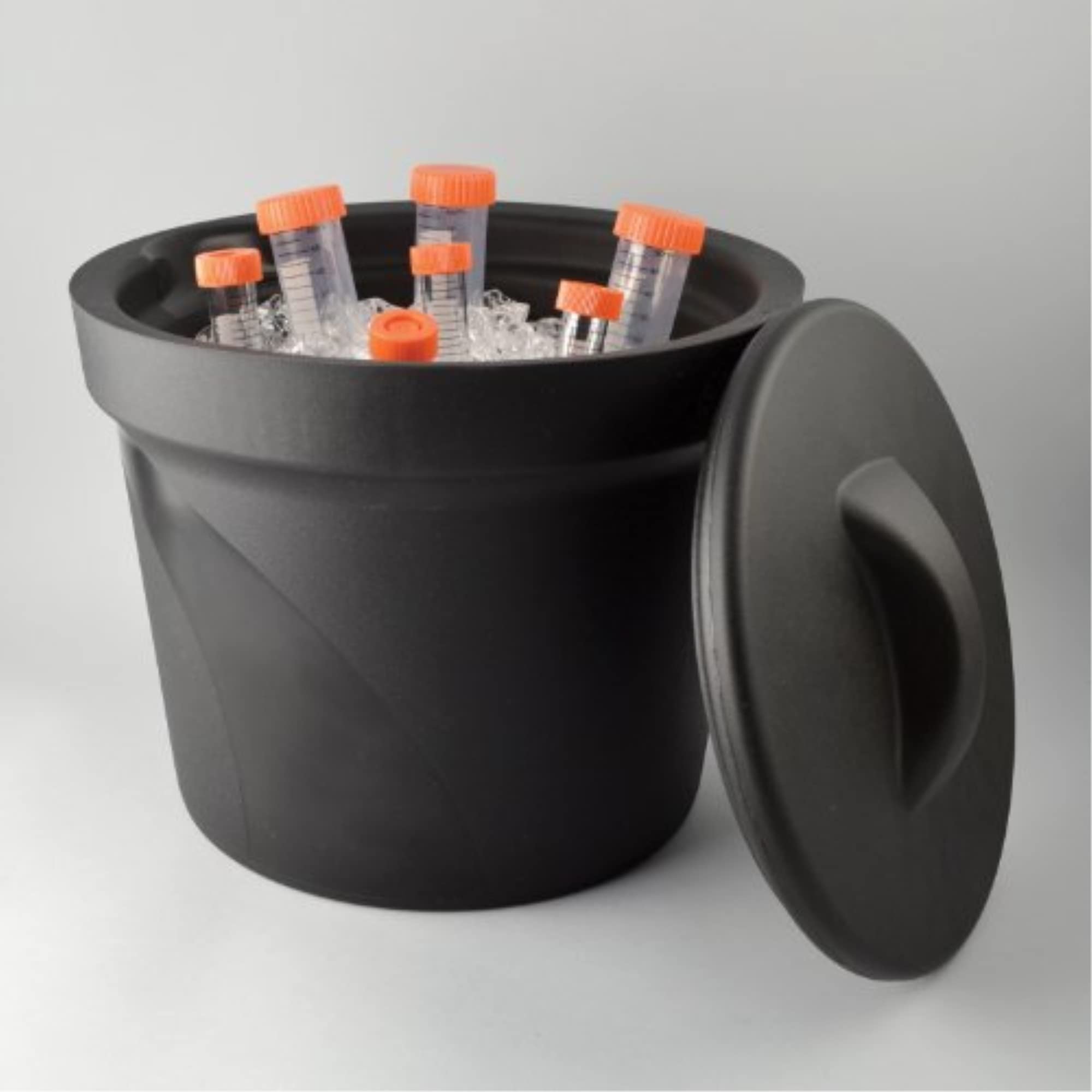 SP Bel-Art 168074002 Magic Touch 2 High Performance Black Ice Bucket - 4 Liter Capacity with Lid | Perfect for Parties, Bars, and Outdoor Entertaining