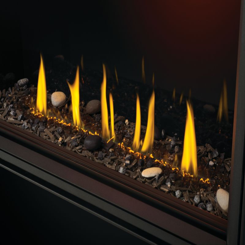 Napoleon TLV62N Tall Vector 62 Linear Direct Vent Gas Fireplace - Modern Heating for Living Rooms & Patios