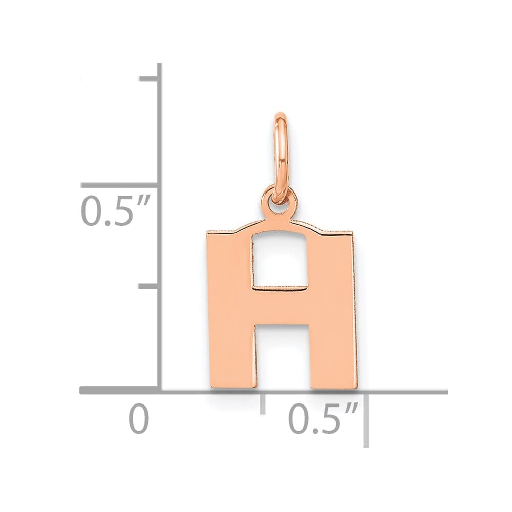 Sterling Silver Letter H Initial Pendant Necklace for Women - Elegant Pink Jewelry Gift for Birthday, Anniversary & Everyday Wear