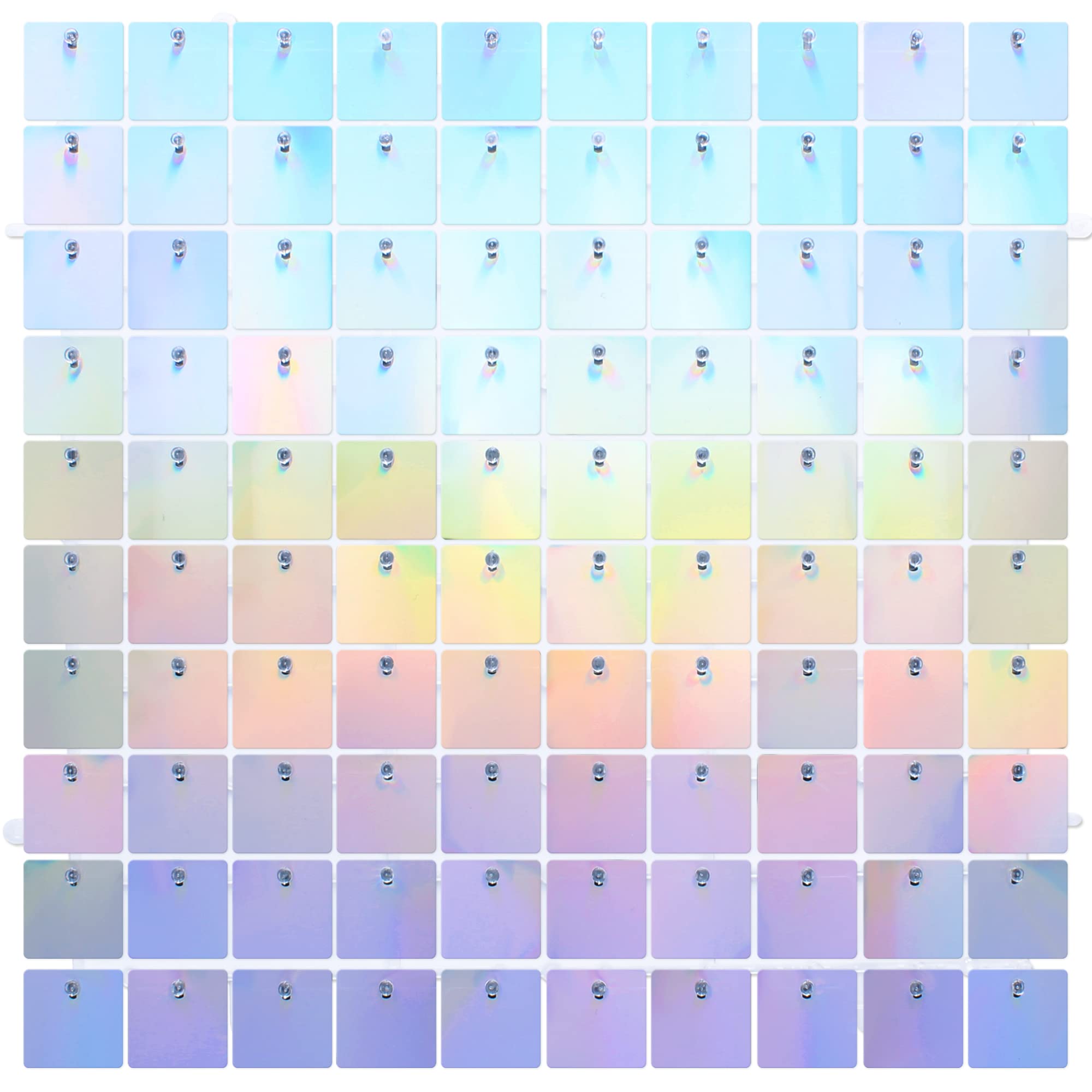 24-Panel Rainbow Sequin Wall Backdrop - Shimmering Iridescent Party Decor for Birthdays, Weddings, Anniversaries & Home Decor | Perfect for Photo Booths, Baby Showers & Social Media Backgrounds