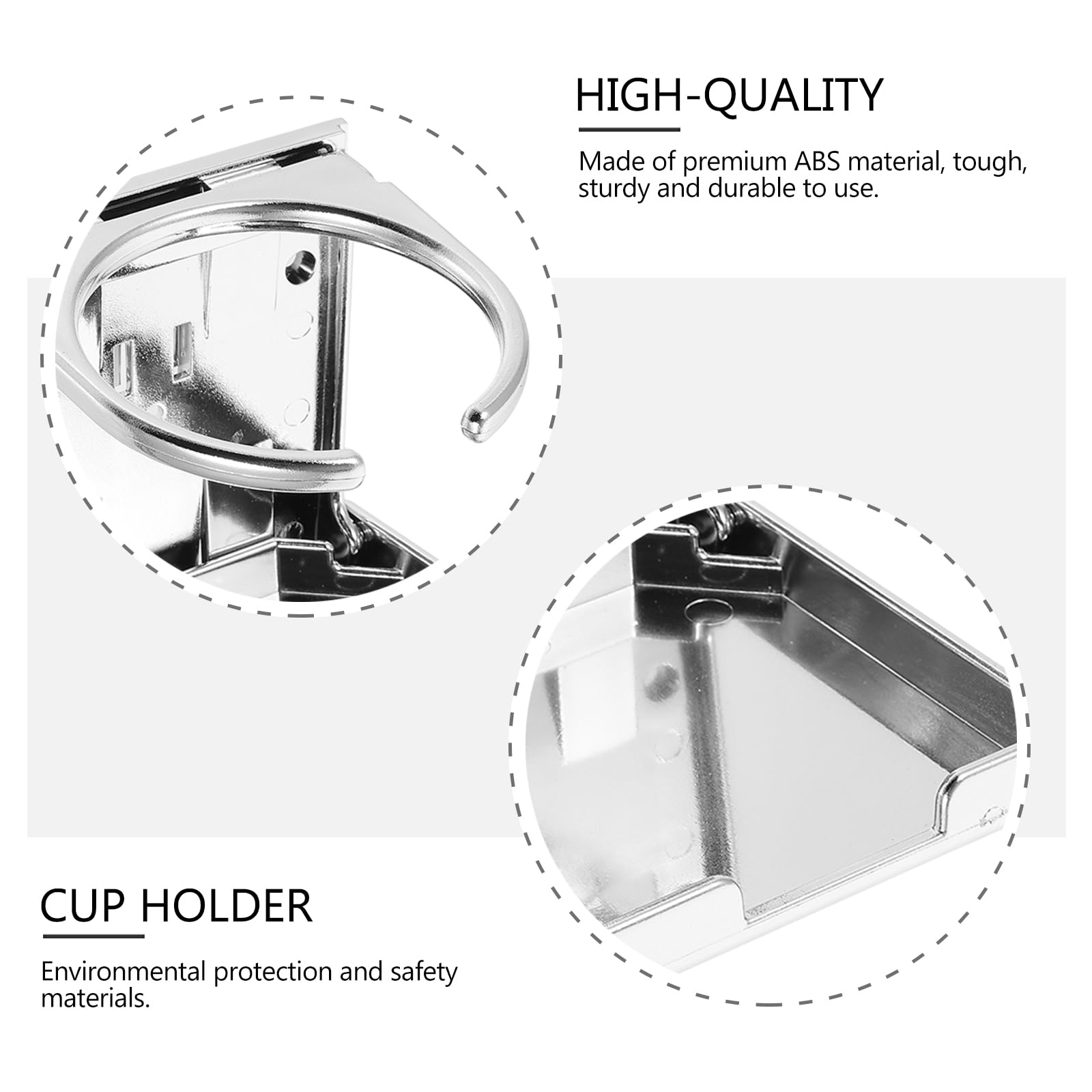 Universal Foldable Cup Holder for Foosball Table & Car - ABS Silver Drink Stand for Lip Gloss, Soda Cans & Beverages | Perfect for Game Rooms, Parties & Road Trips