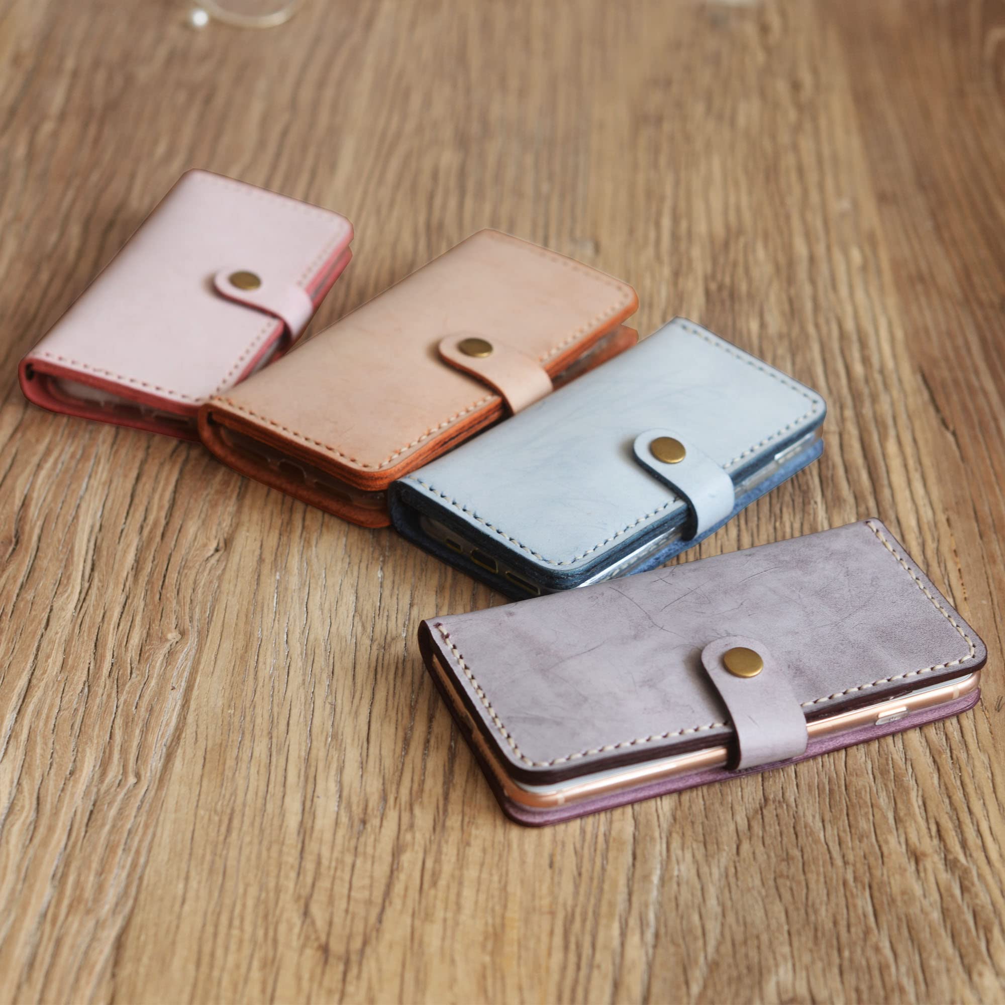 Personalized Leather Wristlet Wallet Case for iPhone 16/16 Pro Max/16 Plus/15/15 Pro Max/14 Pro/13 Mini/12/SE - Women's Fashion Phone Wallet with Card Slots (Perfect for Shopping, Travel & Everyday Use)