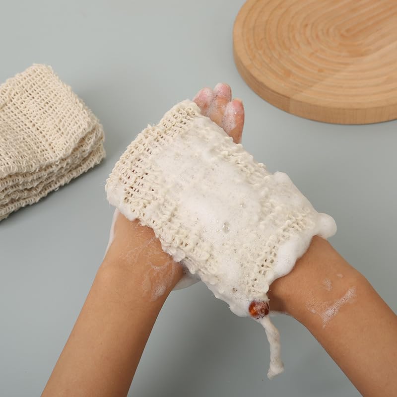 10-Pack Reusable Soap Bags for Face & Body Wash - Eco-Friendly Lathering Mesh Pouches for Bar Soap, Travel & Zero Waste Lifestyle | Perfect for Camping, Gym, Sensitive Skin & Sustainable Living | Great for Home Spa, Eco-Friendly Gifts & Daily Hygiene | Ideal for Travel, Reducing Plastic Waste & Sustainable Bathing | Use for Shower, Household Cleaning & On-the-Go Essentials | Perfect for Travel Toiletries, Natural Skincare & Eco-Conscious Consumers