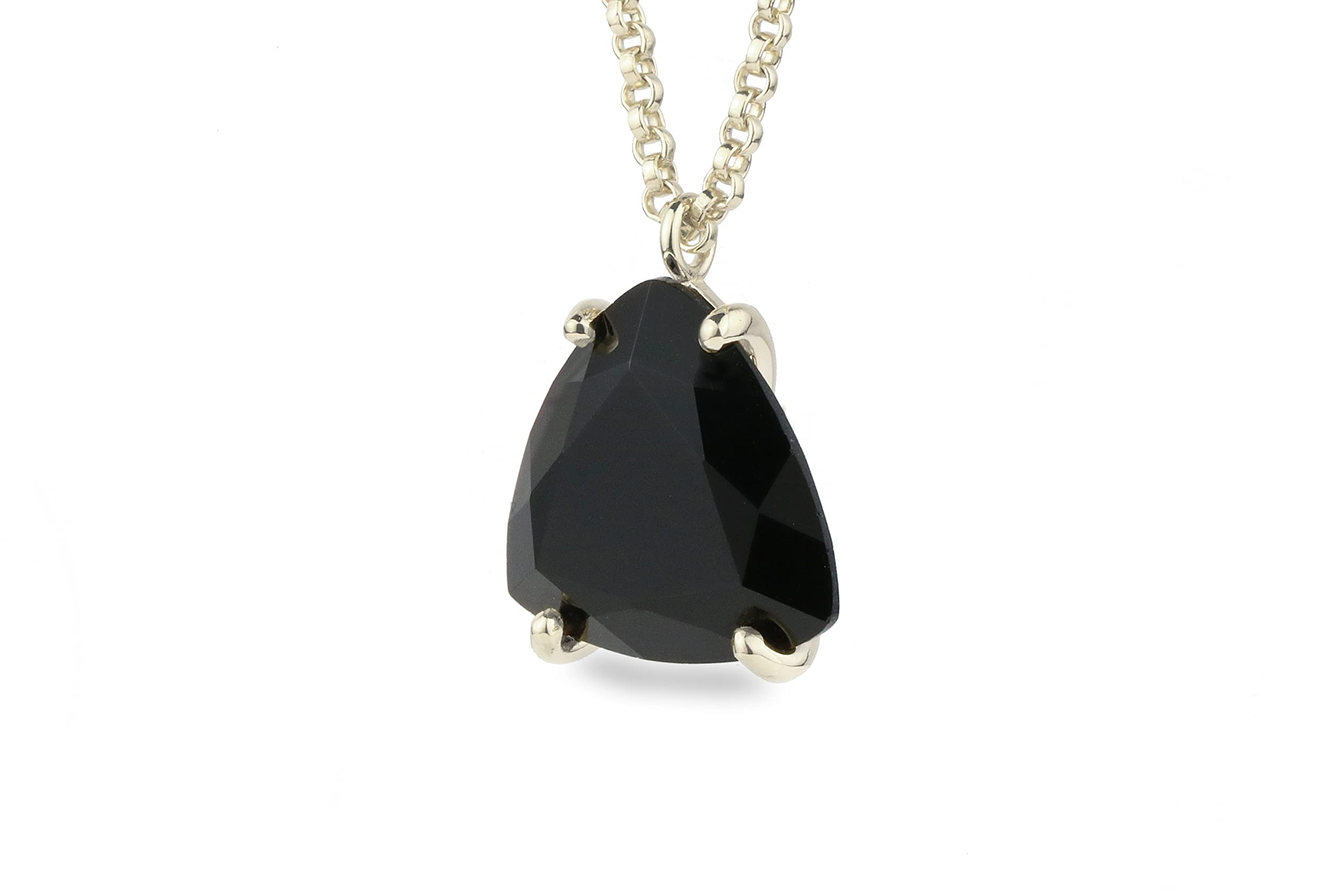 14k Gold Black Onyx Necklace - Handmade Women's Fine Jewelry for Everyday Wear