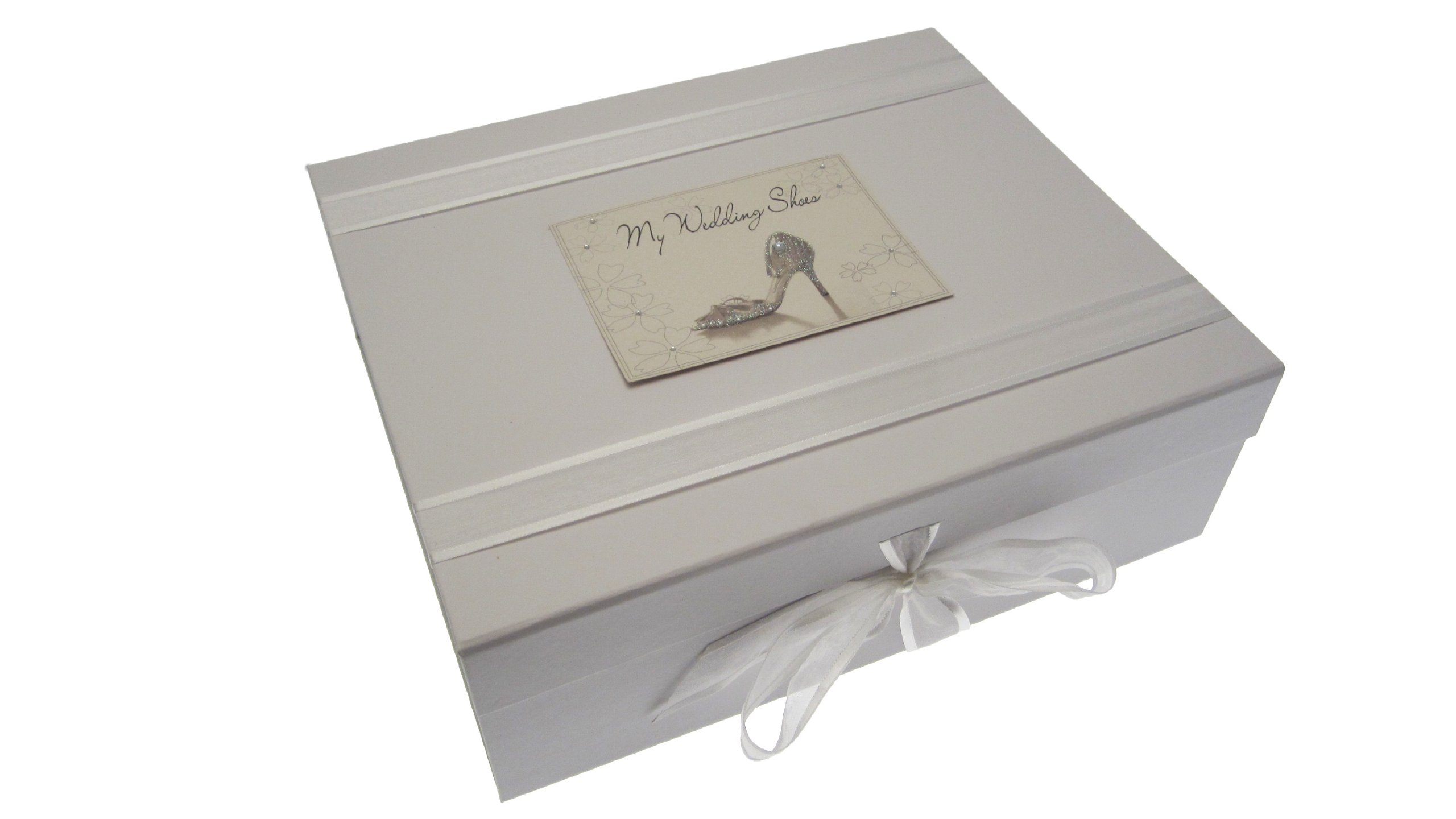 Elegant Wedding Shoes Keepsake Box - Large Size for Bridal Accessories Storage - Perfect for Preserving Wedding Memories & Heirlooms