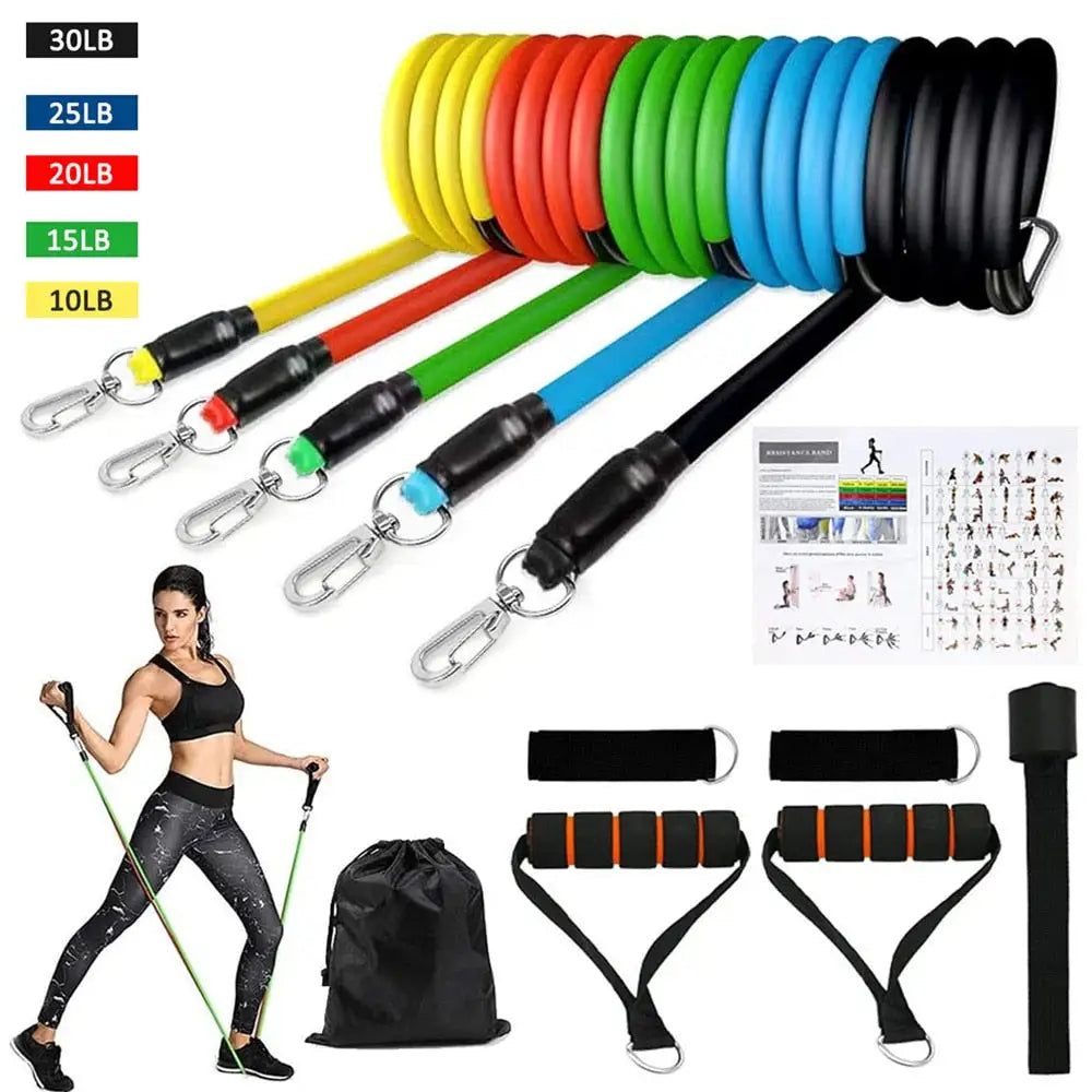 ToneTrainer Resistance Bands Set - Professional Workout Bands for Home Gym, Physical Therapy & Muscle Training - Perfect for Strength Exercises, Yoga, and Fitness Enthusiasts
