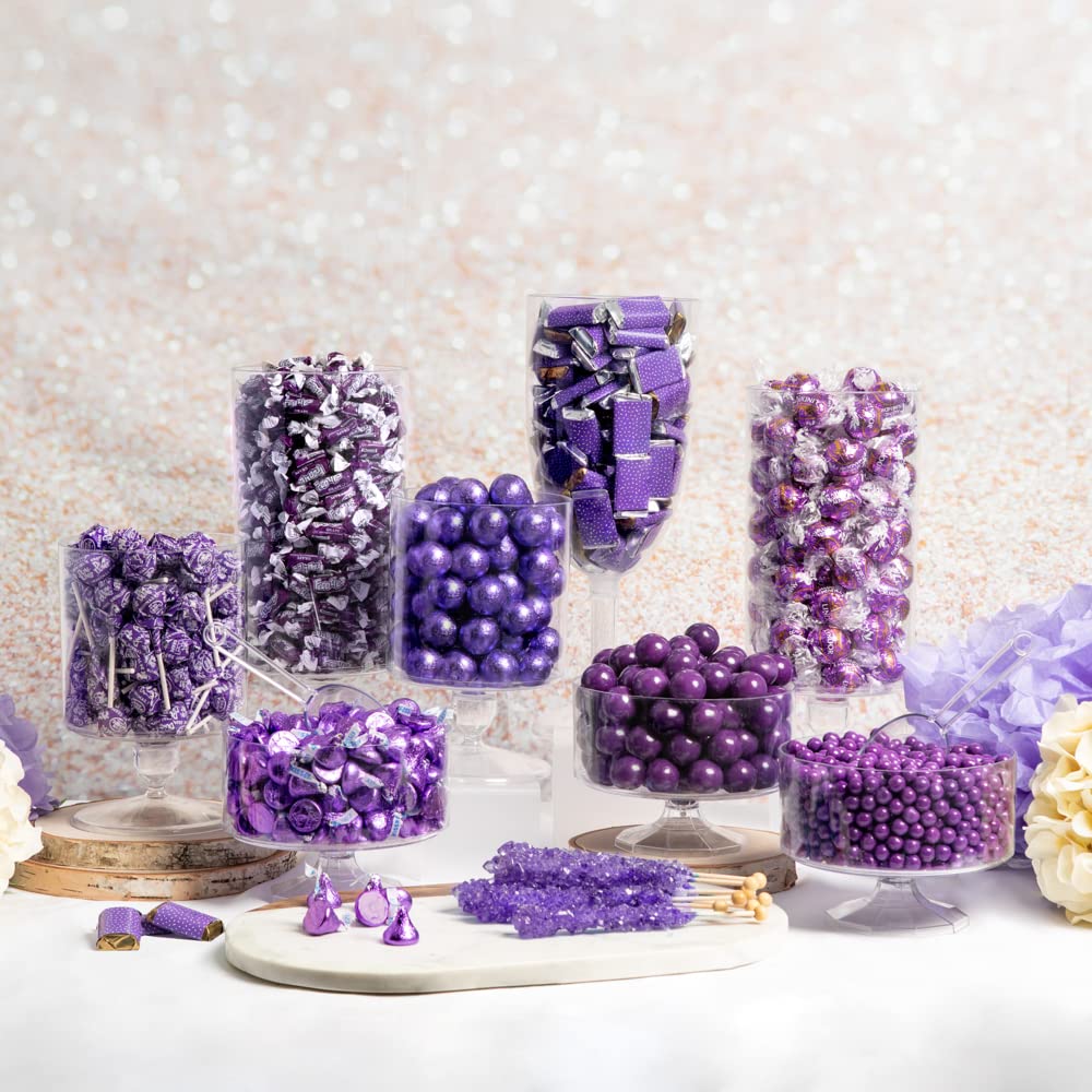 Purple Candy Buffet Table Supplies - 14 lbs Bulk Candy for Birthday Parties, Weddings & Baby Showers - Perfect for Dessert Tables, Buffet Displays & Sweet Treat Stations