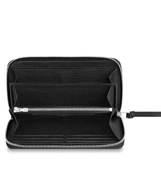 Authentic LV Lockme Zippy Wallet in Noir - Luxury Leather Zip Around Wallet for Women - Perfect for Everyday Use, Travel & Gift Giving