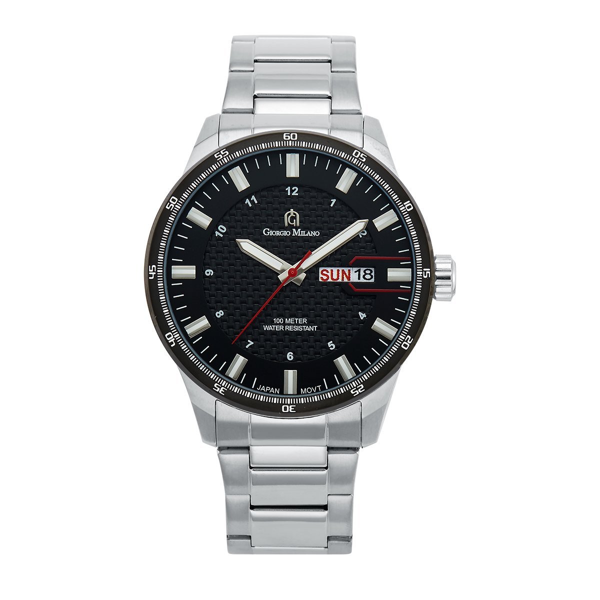 Giorgio Milano 'Atrani' Men's Chronograph Watch - Japanese Quartz Analog Luxury Watch with Day & Date Display - 48mm Stainless Steel Water Resistant Watch for Business, Casual & Formal Occasions