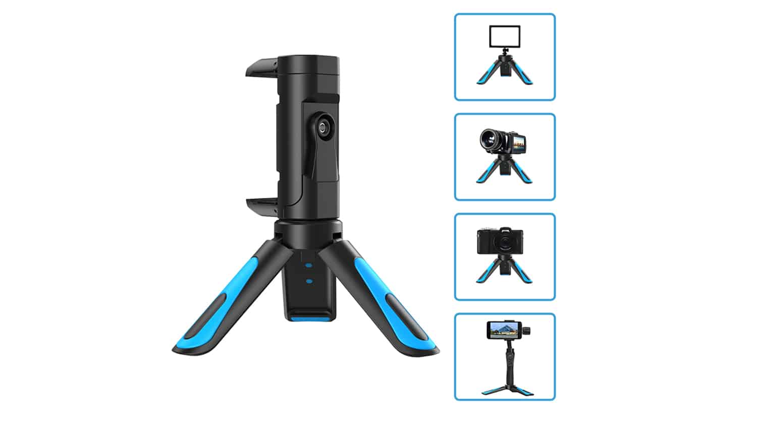 Apexel JJ08 Mini Tripod Stand - Compact & Portable Phone Tripod for iPhone, Android, Camera - Perfect for Vlogging, Travel, Photography, and Video Shooting