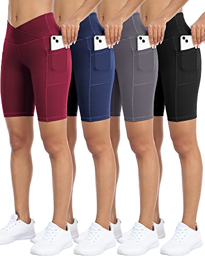 4 Packs-v#-black/Gray/Navy/Burgundy