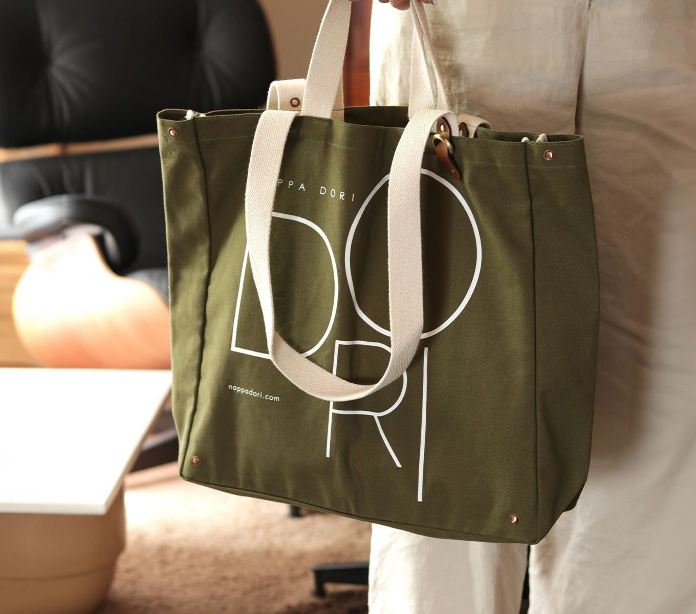 DORI Tote Bag for Women - Stylish & Spacious Canvas Shoulder Bag - Perfect for Work, Travel & Everyday Use