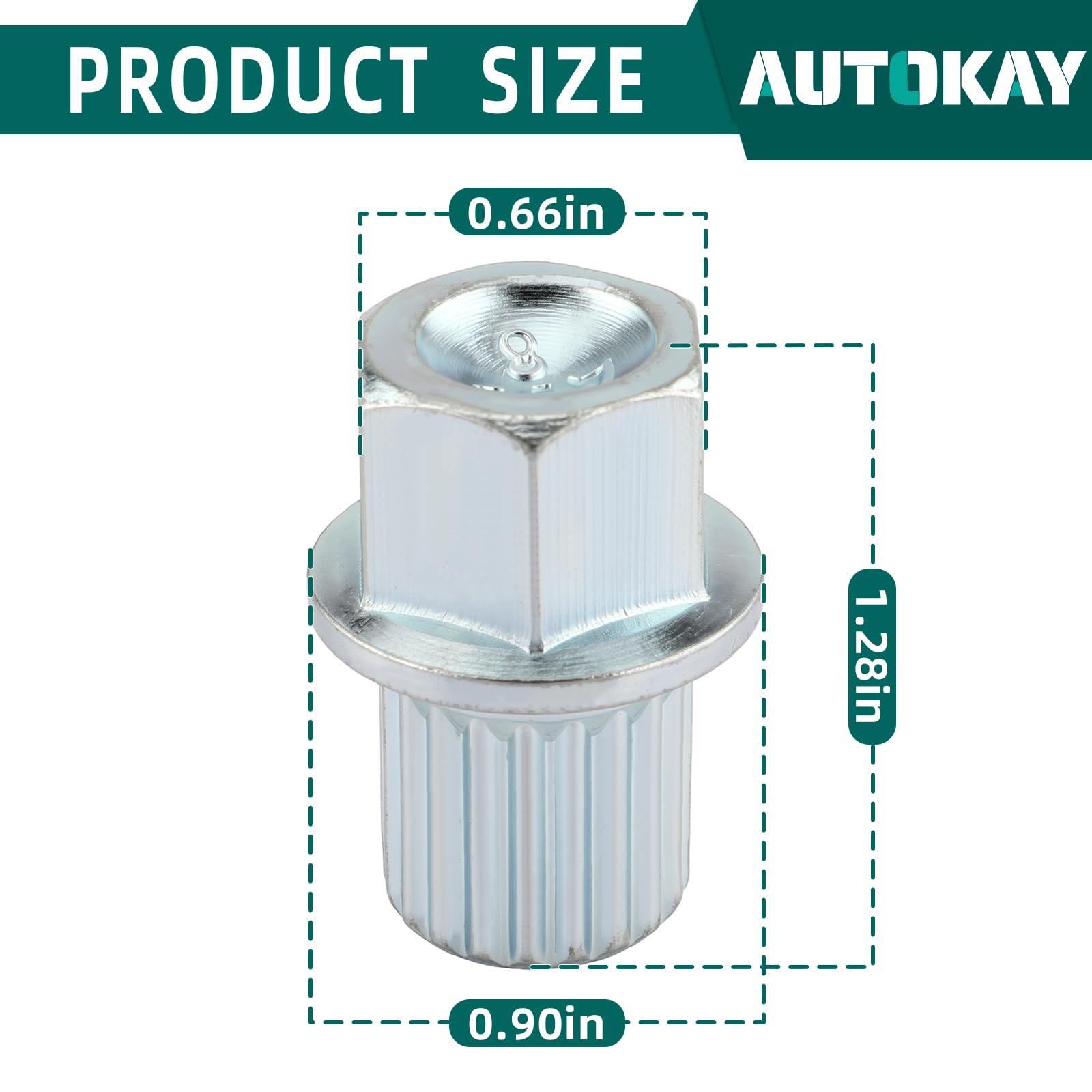 AUTOKAY New 8/20 Splines Wheel Lock Key for VW Volkswagen Audi - Compatible with Lug Nut Locks - Fast US Shipping - Perfect for Car Wheel Security & Tire Maintenance