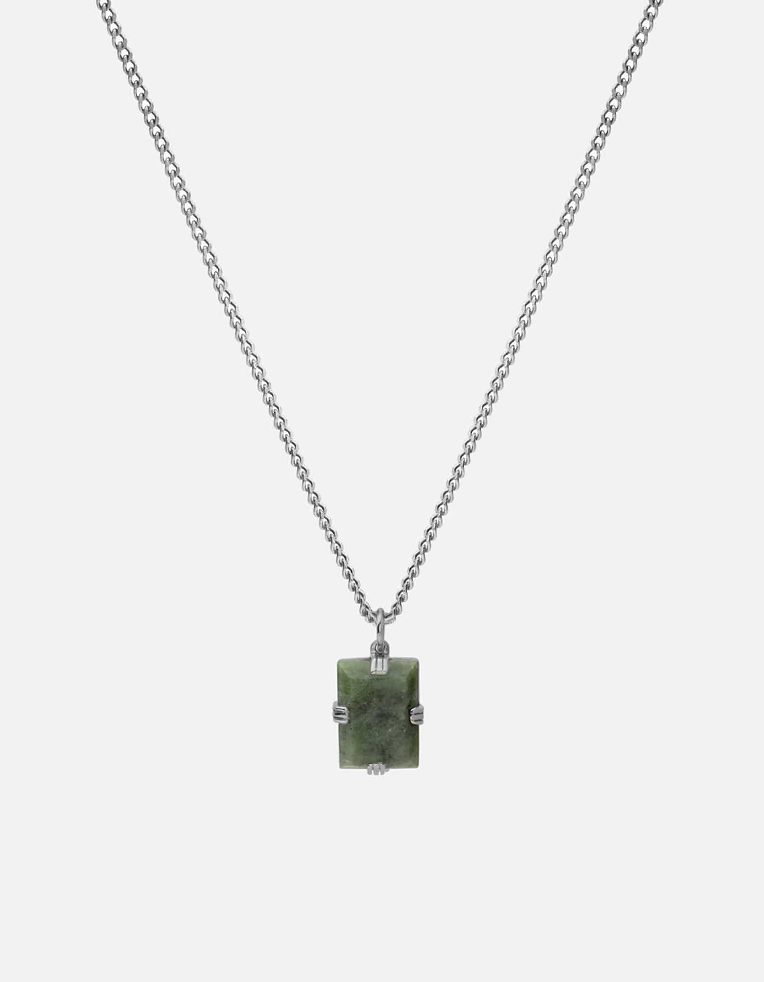 Lennox Jasper Necklace for Women - Sterling Silver Pendant with Natural Stone - Perfect for Gifts, Everyday Wear & Boho Jewelry Collection