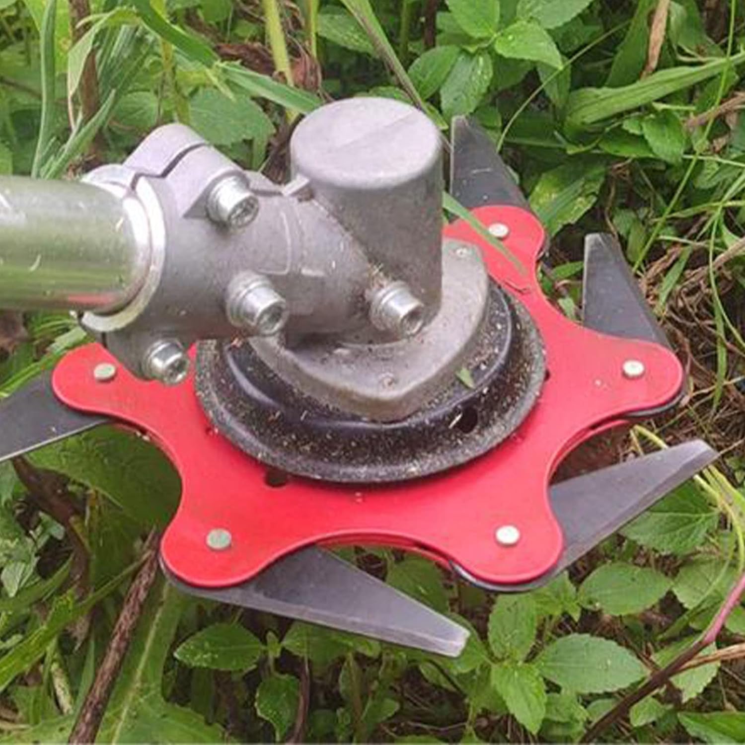 Universal 6-Blade Steel Trimmer Head Replacement - 65Mn Professional Lawn Mower Cutter with Razor Sharp Blades for Weed Eaters & String Trimmers | Perfect for Yard Maintenance, Landscaping & Garden Care