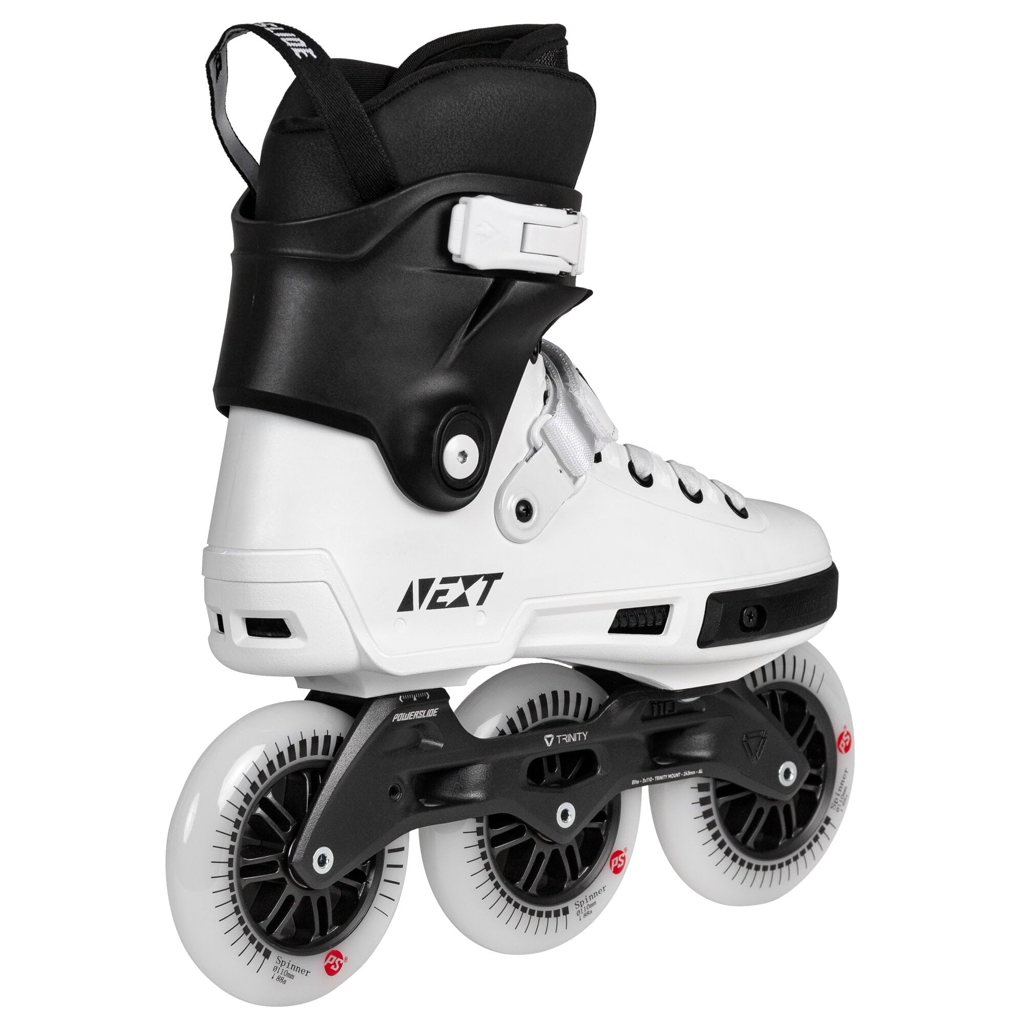 Powerslide PS Next Core 110 Inline Skates - Black - Size 9.0-10.0 (42-43) - High-Performance Urban & Fitness Skating for Adults