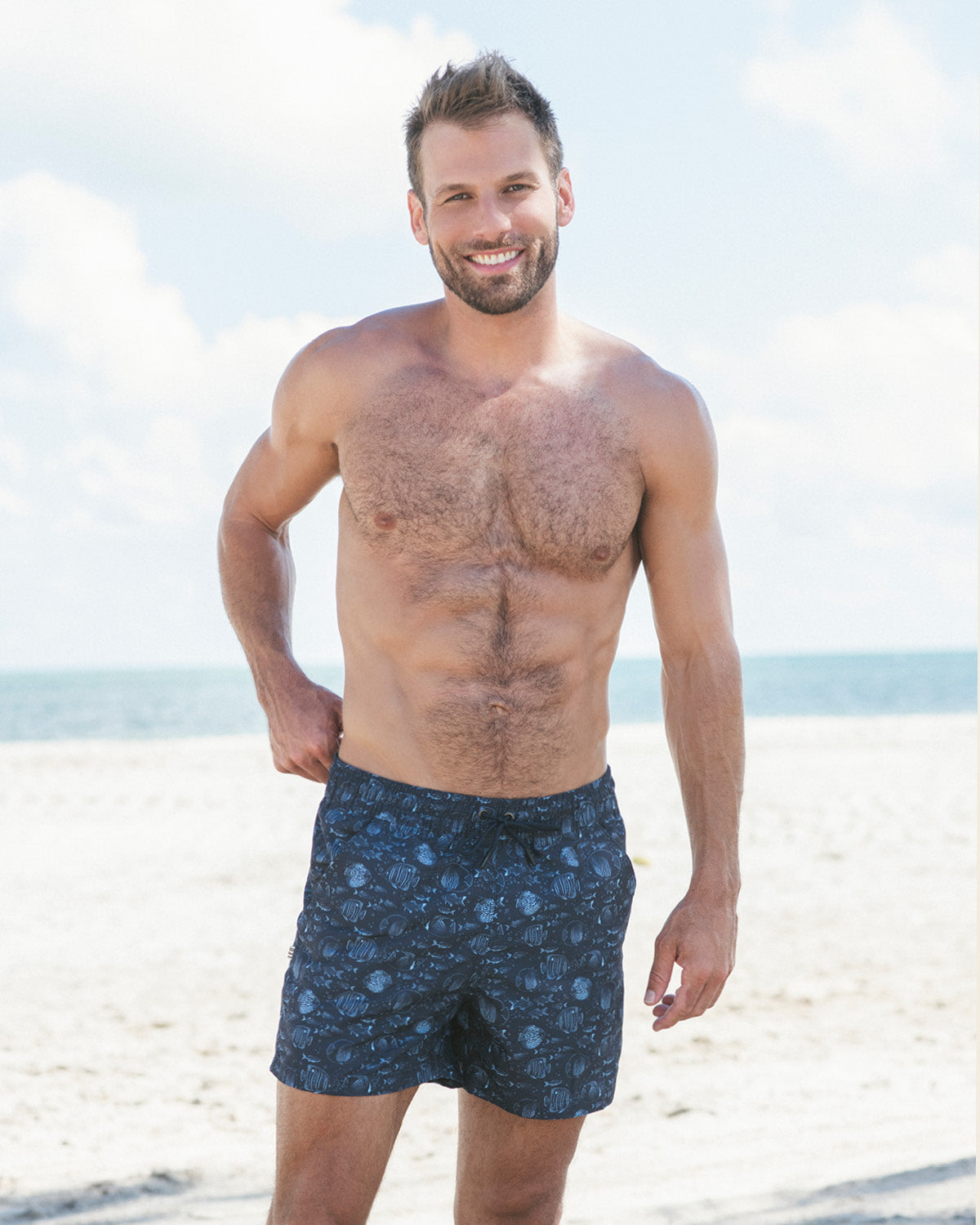 Eco-Friendly Men's Swim Trunks with Soft Inner Mesh Lining - Quick-Dry, Comfortable & Sustainable Swimwear for Beach, Pool & Water Sports