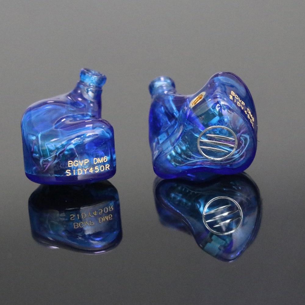 BGVP DM6 5BA HiFi In-Ear Monitor Earbuds with MMCX Connector - Audiophile Grade Sound for Music Lovers & Studio Monitoring