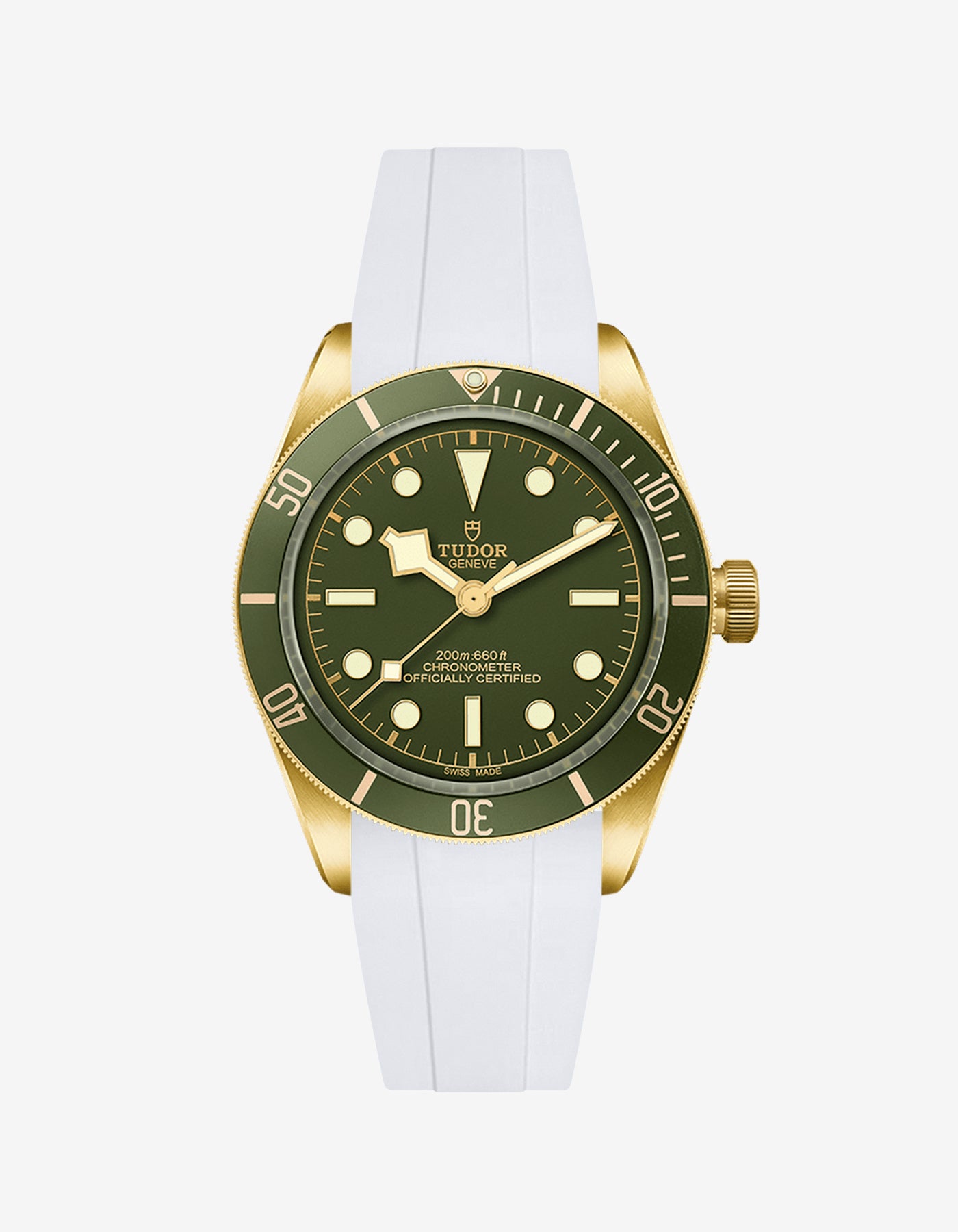 Tudor Black Bay 58 18K Rubber Watch Strap - Premium Replacement Band for Diving, Swimming & Everyday Wear