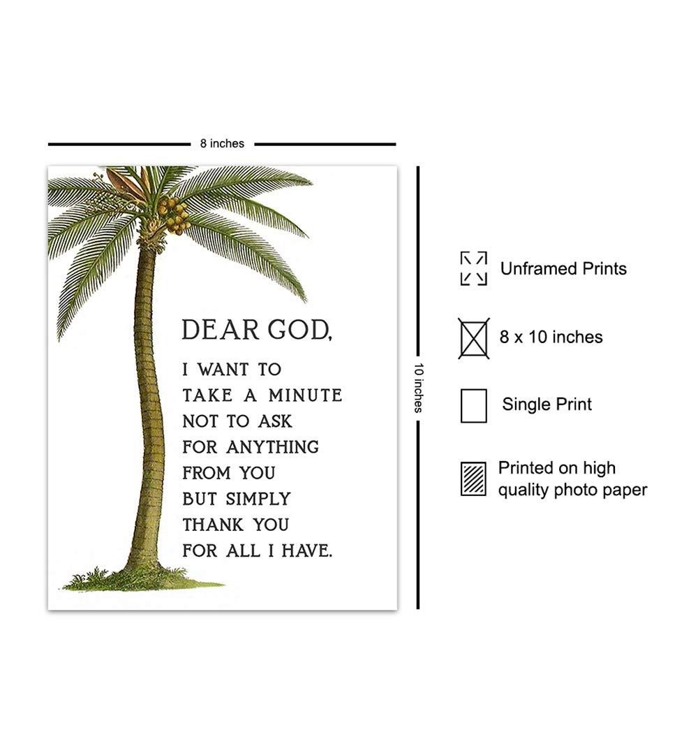 Religious Wall Art - Christian Gifts for Women - Prayer Home Decor for Bedroom