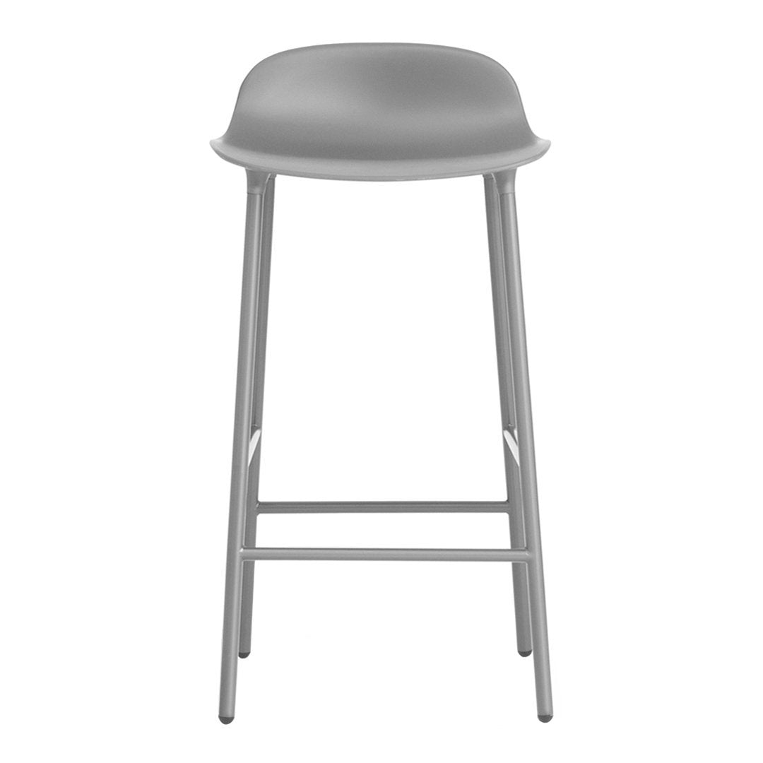 Modern Metal Leg Form Counter Stool - Bar Stool for Kitchen Island, Breakfast Nook & Home Decor