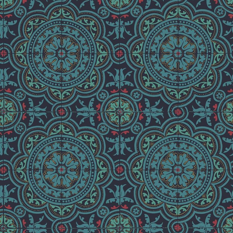 Cole & Son Piccadilly Blue Geometric Wallpaper - Premium Peel & Stick Wallpaper for Living Room, Bedroom, or Office Decor