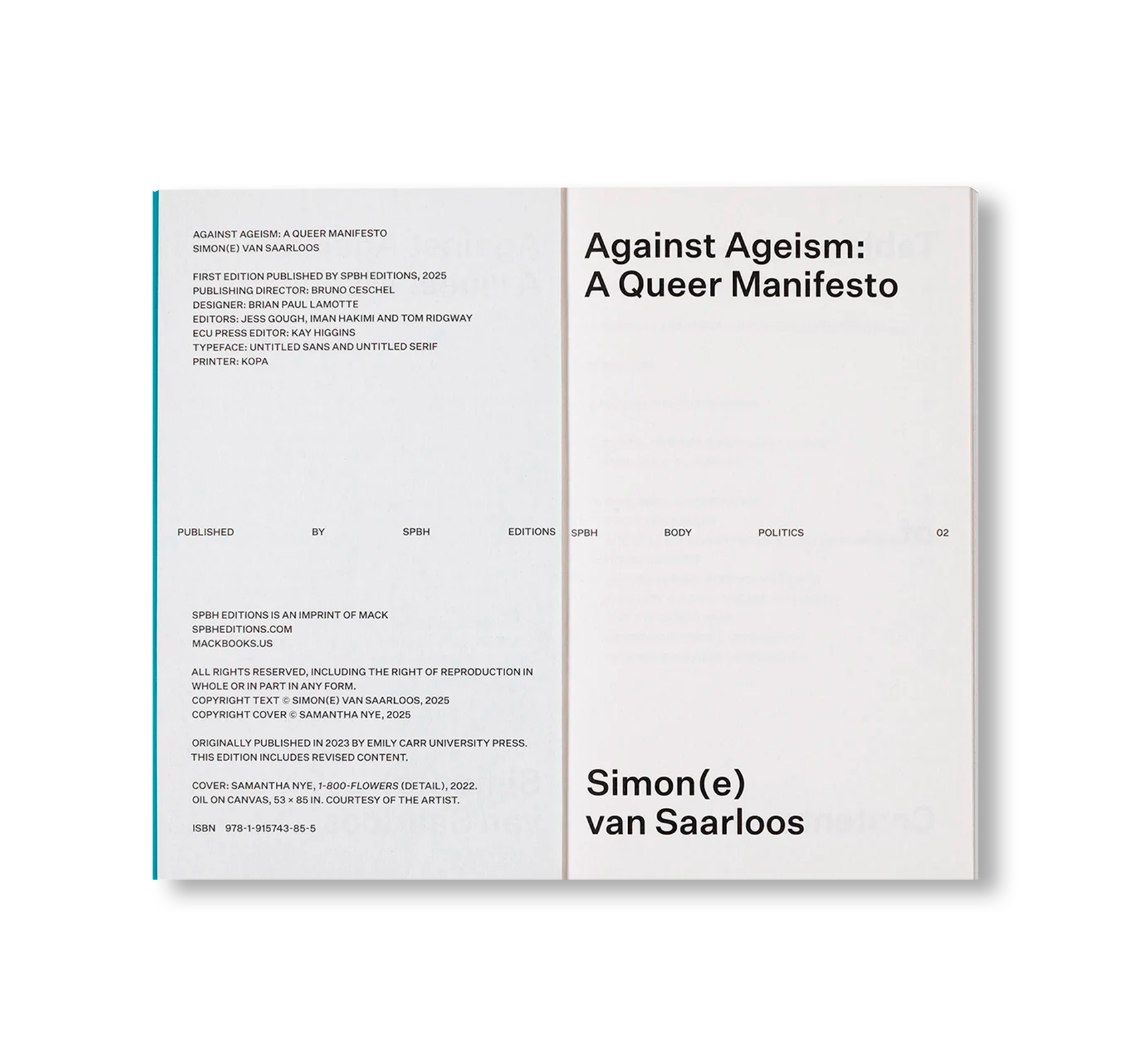 AGAINST AGEISM: A QUEER MANIFESTO by Simon(e) van Saarloos - LGBTQ+ Social Justice Book for Activists & Allies - Perfect for Pride Month Reading & Book Clubs