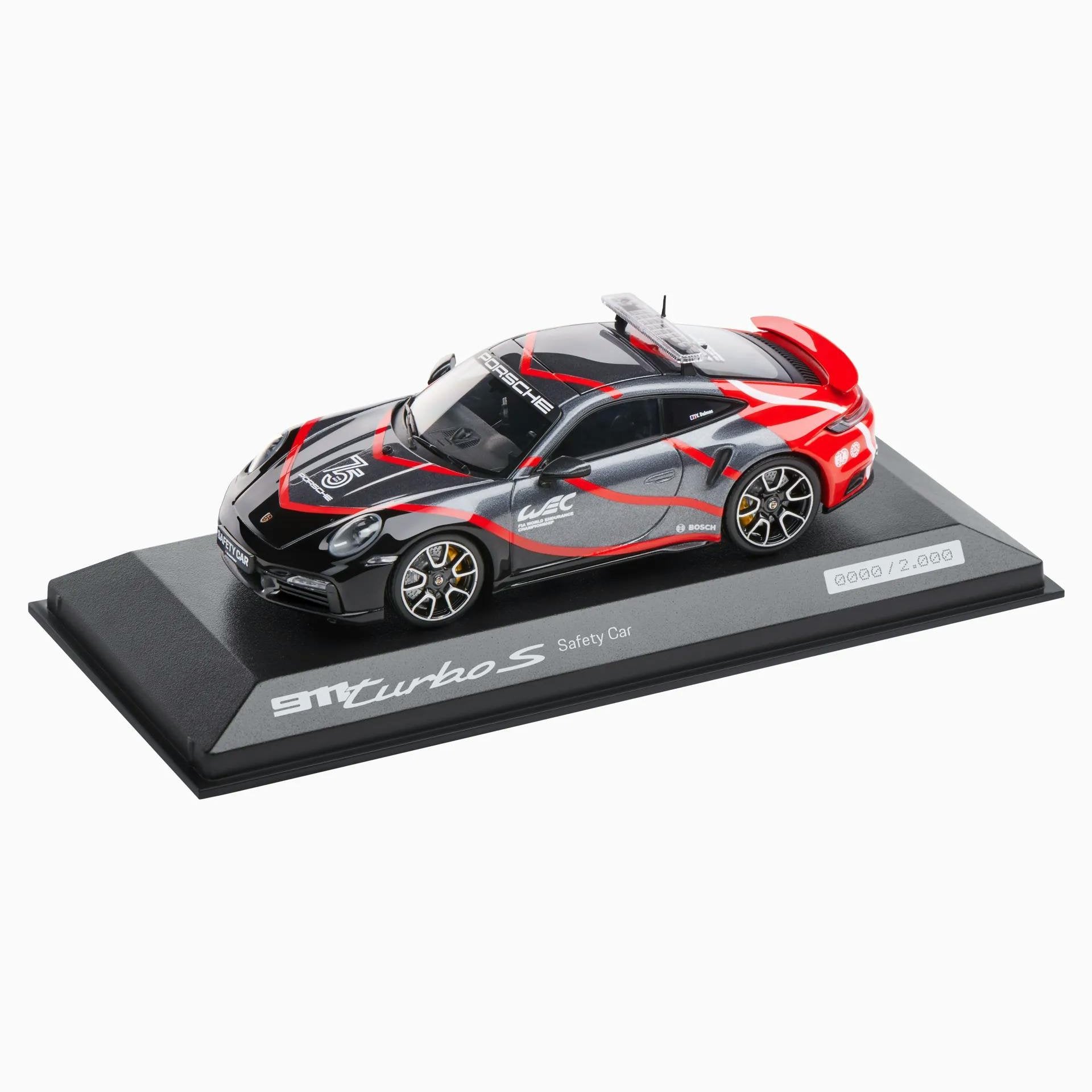 Porsche 911 Turbo S (992) WEC Safety Car 1:43 Scale Diecast Model - Collectible Racing Car for Display, Gift, and Motorsport Enthusiasts