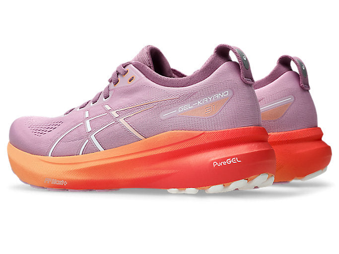 ASICS Gel Kayano 31 Women's Running Shoes (B Width) - Light Ube/White | Stability & Cushioning for Long-Distance Running, Jogging, Gym Workouts