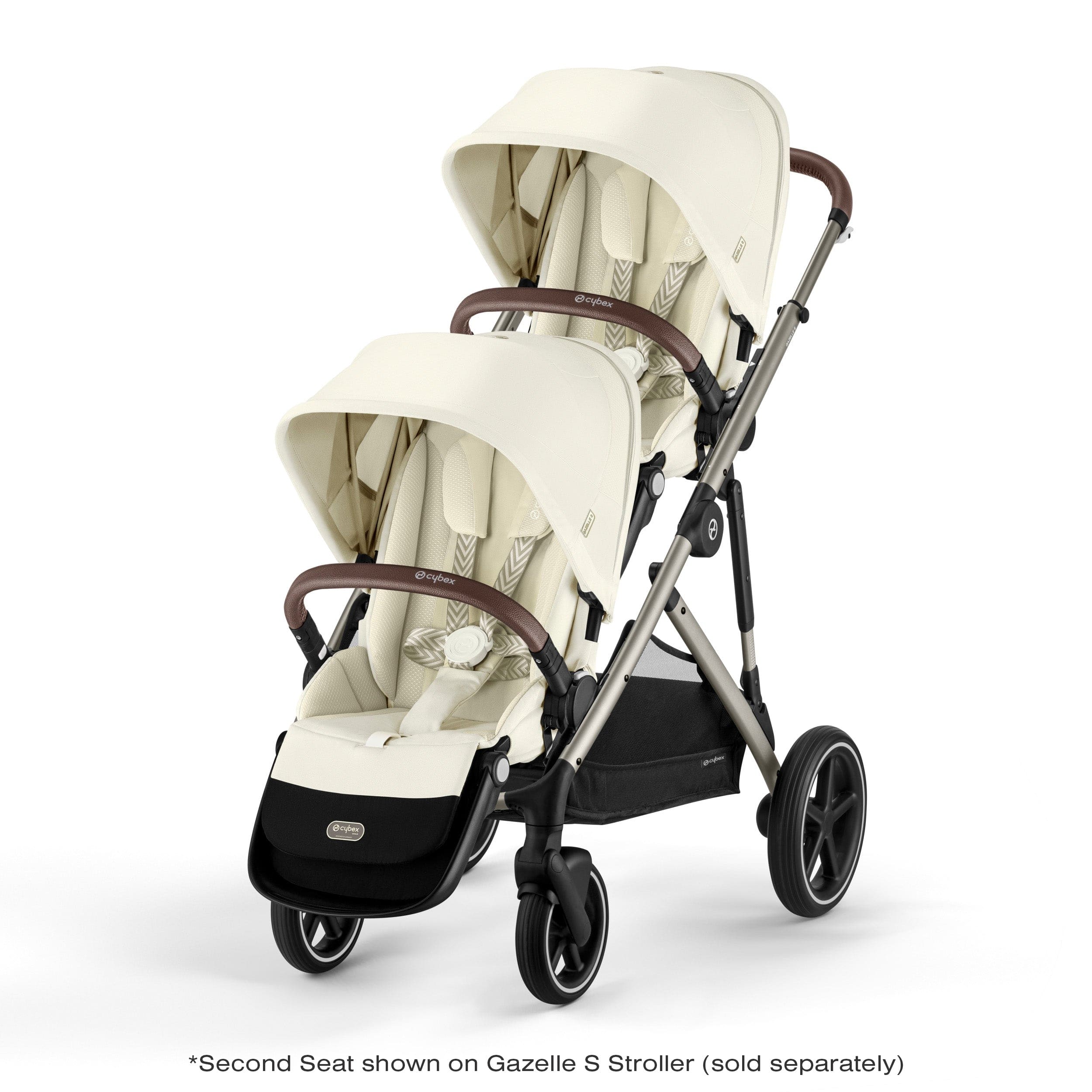 Cybex Gazelle S 2-Seat Stroller - Lightweight Compact Baby Stroller for Twins & Toddlers | Perfect for City Walks, Shopping & Travel