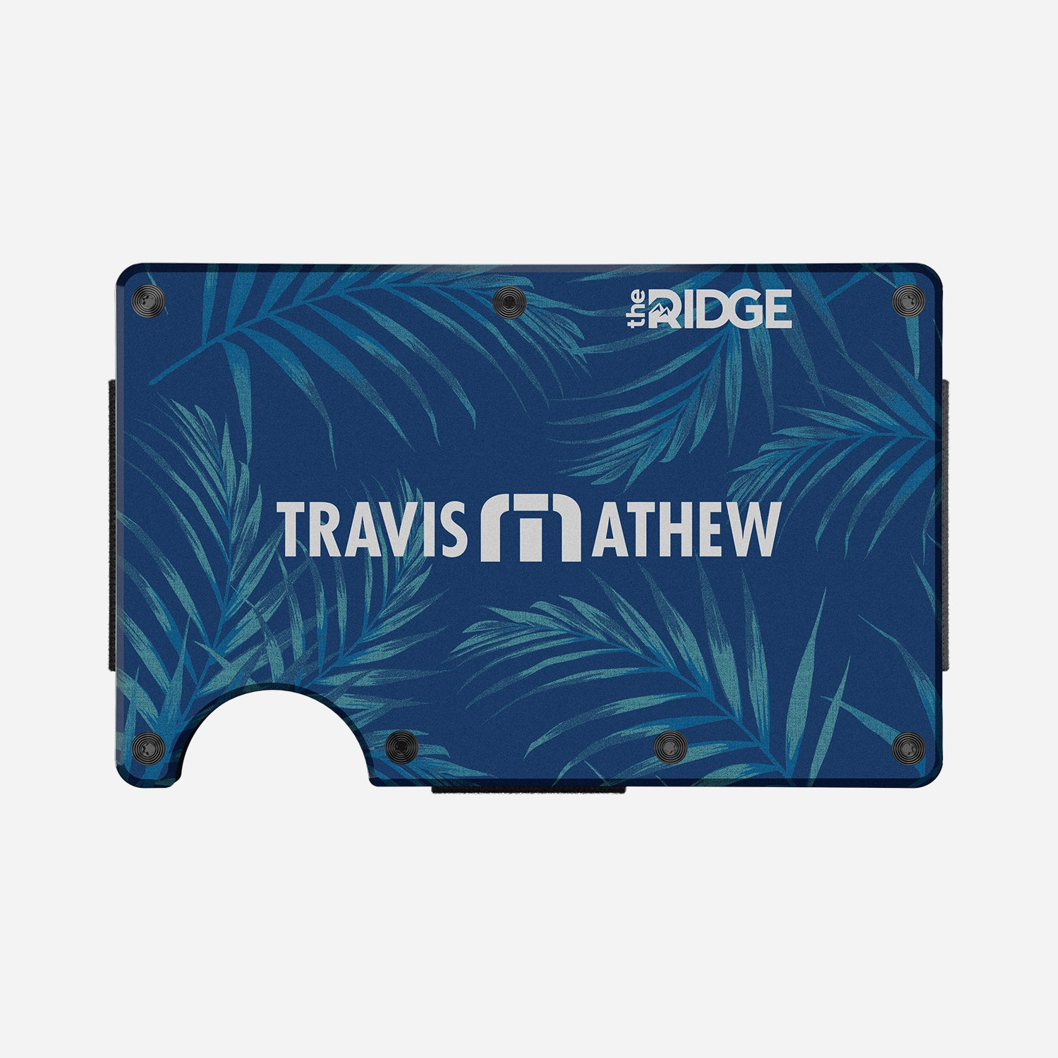 Ridge Wallet for Men - Slim Minimalist RFID Blocking Front Pocket Wallet | TravisMathew Floral Design | Perfect for Everyday Carry, Travel & Gifts