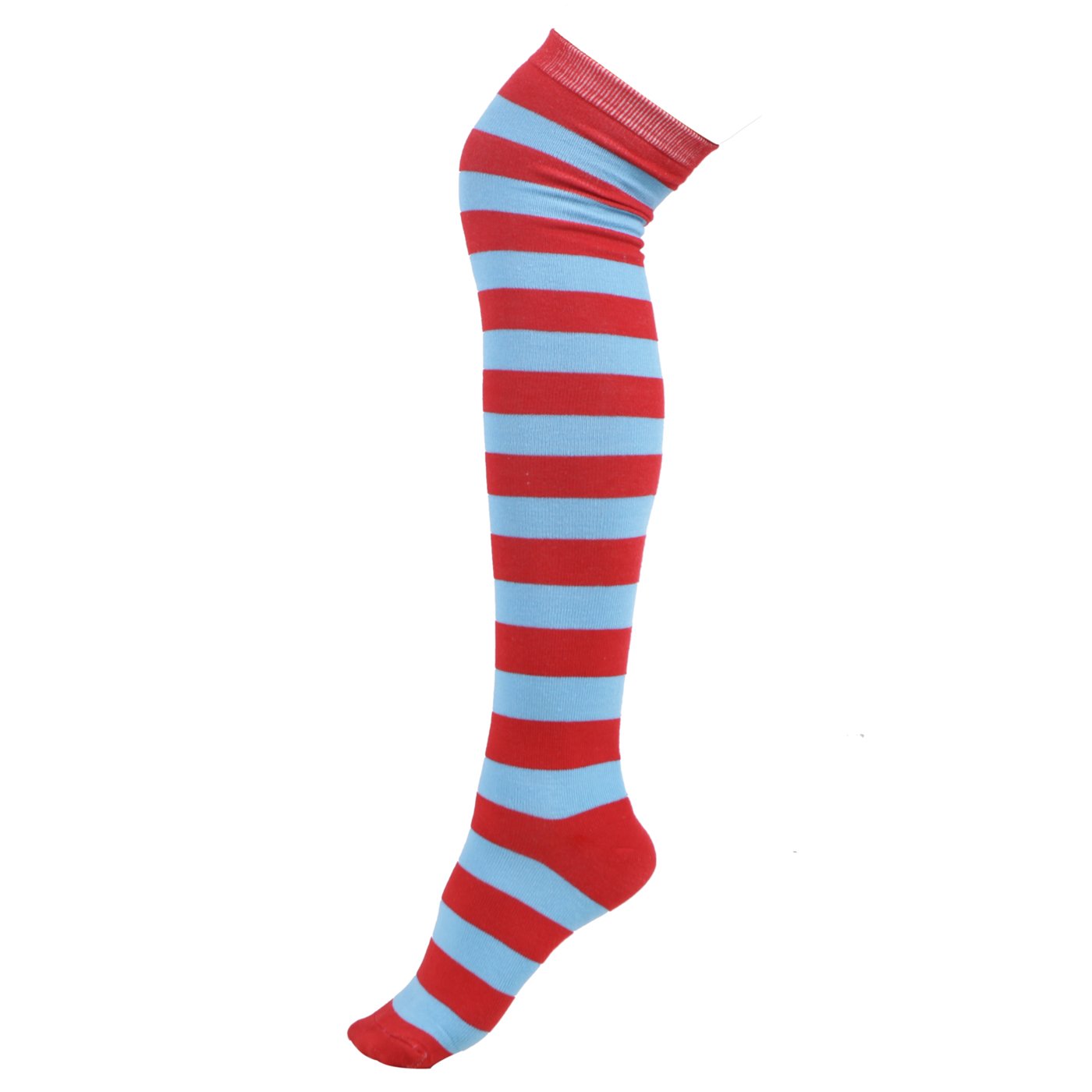 HDE Women's Extra Long Striped Knee High Socks - Opaque Thigh High Stockings for Winter, Cosplay & Fashion Outfits