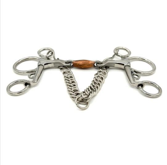 AJR Copper LinkX Baby Pelham Bit - English Horse Riding Bit for Show Jumping & Dressage - Perfect for Training & Competition