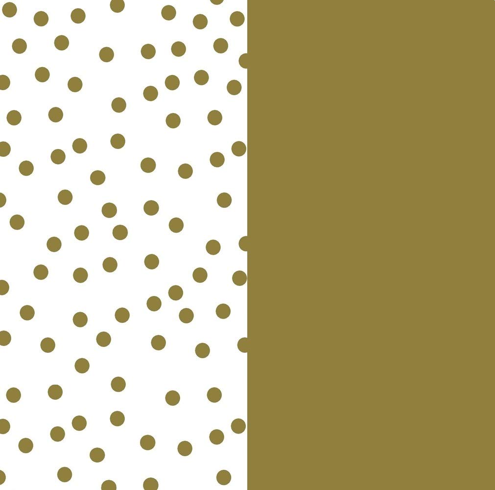Premium Ocean Tides Gift Wrapping Tissue Paper - 50 Sheets Bulk Gold & Gold Dots Tissue Paper (15