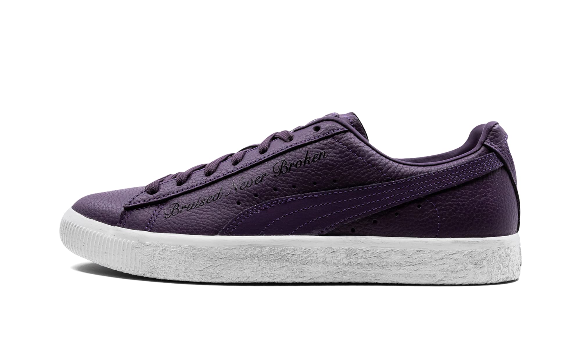 PUMA Men's Clyde PRPS Sneakers - Size 9 Purple/White Basketball Shoes for Casual Wear & Street Style