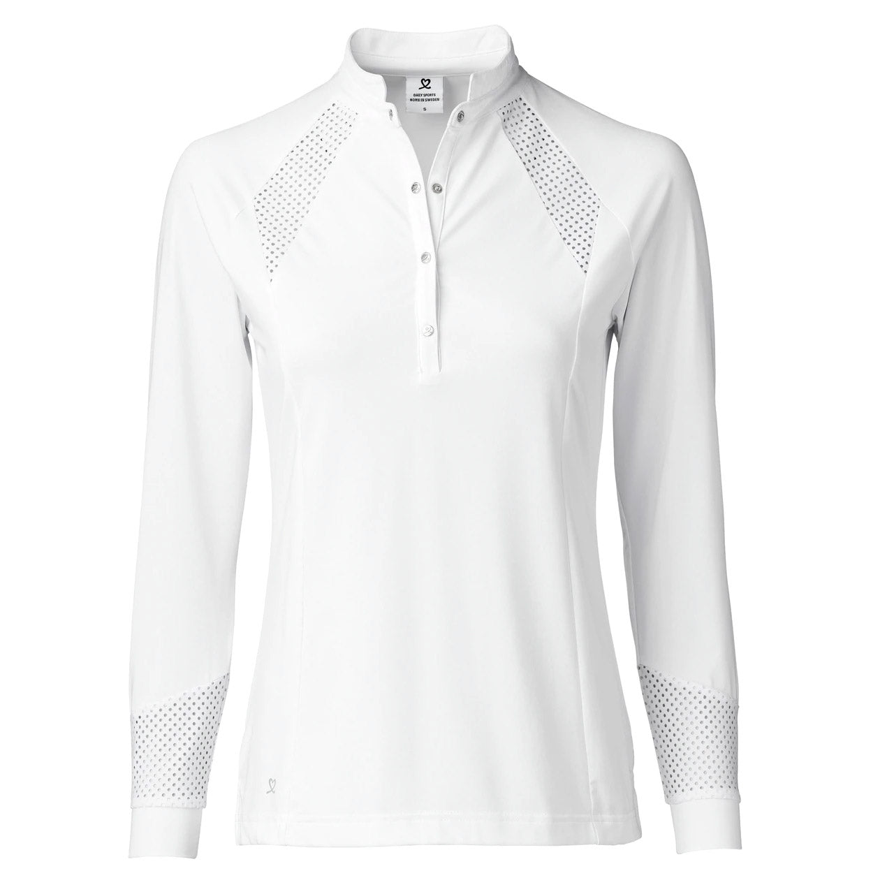 Linnea White Women's Golf Polo Shirt - Breathable Moisture-Wicking Performance Top for Golf & Tennis - Perfect for Sports & Casual Wear