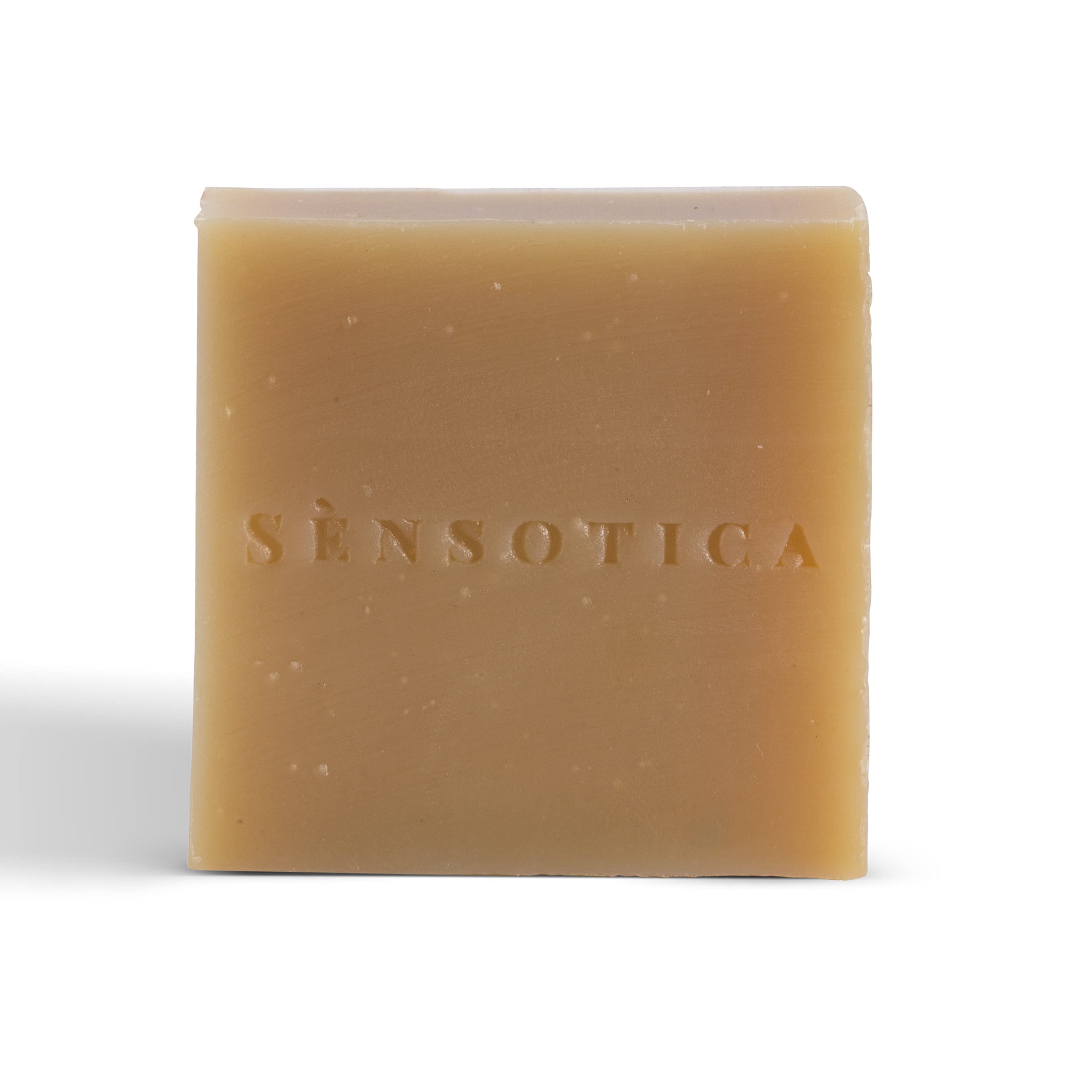 **Sensotica Nutmeg & Coffee Exfoliating Soap Bar - Natural Handmade Facial Cleanser with Essential Oils for Gentle Exfoliation & Deep Cleansing, Ideal for Sensitive Skin, Acne & Pimples - Perfect for Daily Skincare Routine & Spa Relaxation**