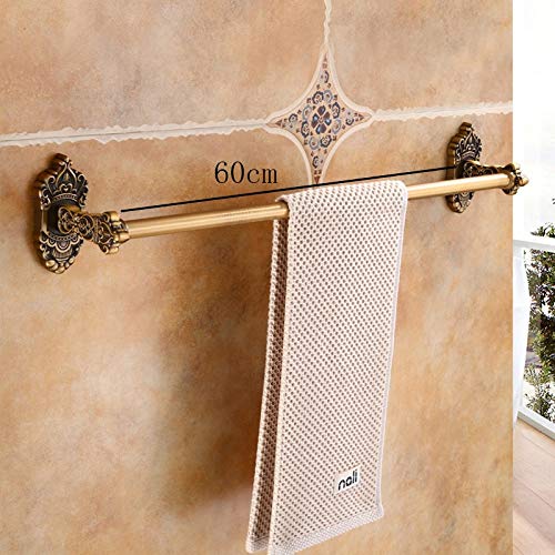 Vintage SSKGZ Towel Rack - Wall Mounted Retro Style Bathroom & Kitchen Organizer - Free Perforated Design for Bath, Balcony & Laundry Room (Crown Single Pole) - Perfect for Small Spaces & Modern Farmhouse Decor