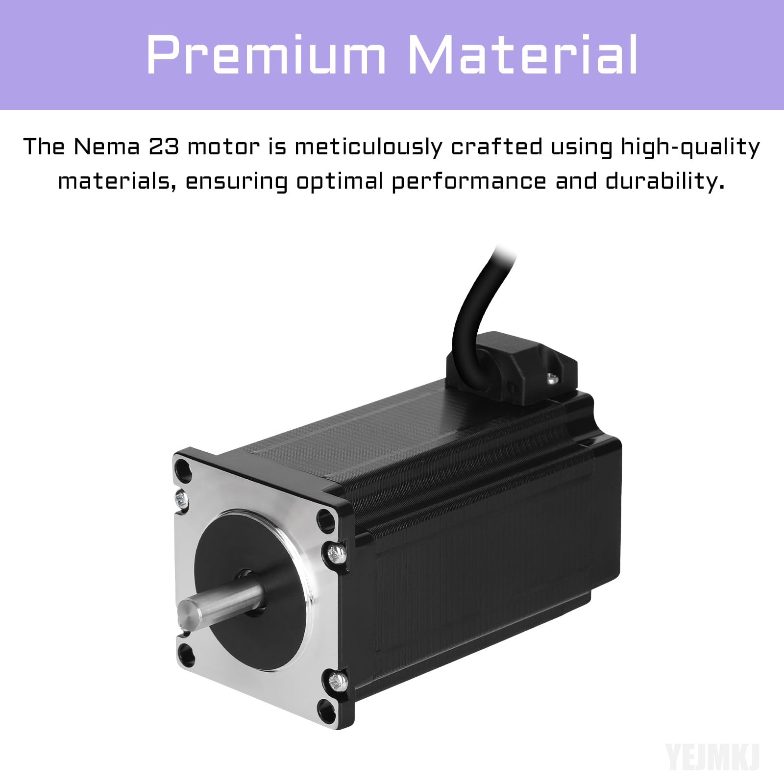 High Torque Nema 23 Stepper Motor 100mm Bipolar 4A 2.4Nm (339.84oz.in) 1.8° 2 Phase 4-Lead - CNC Router, 3D Printer, Engraving Machine Motor (57x57x100mm) - Perfect for DIY CNC Projects, Robotics & Automation Systems